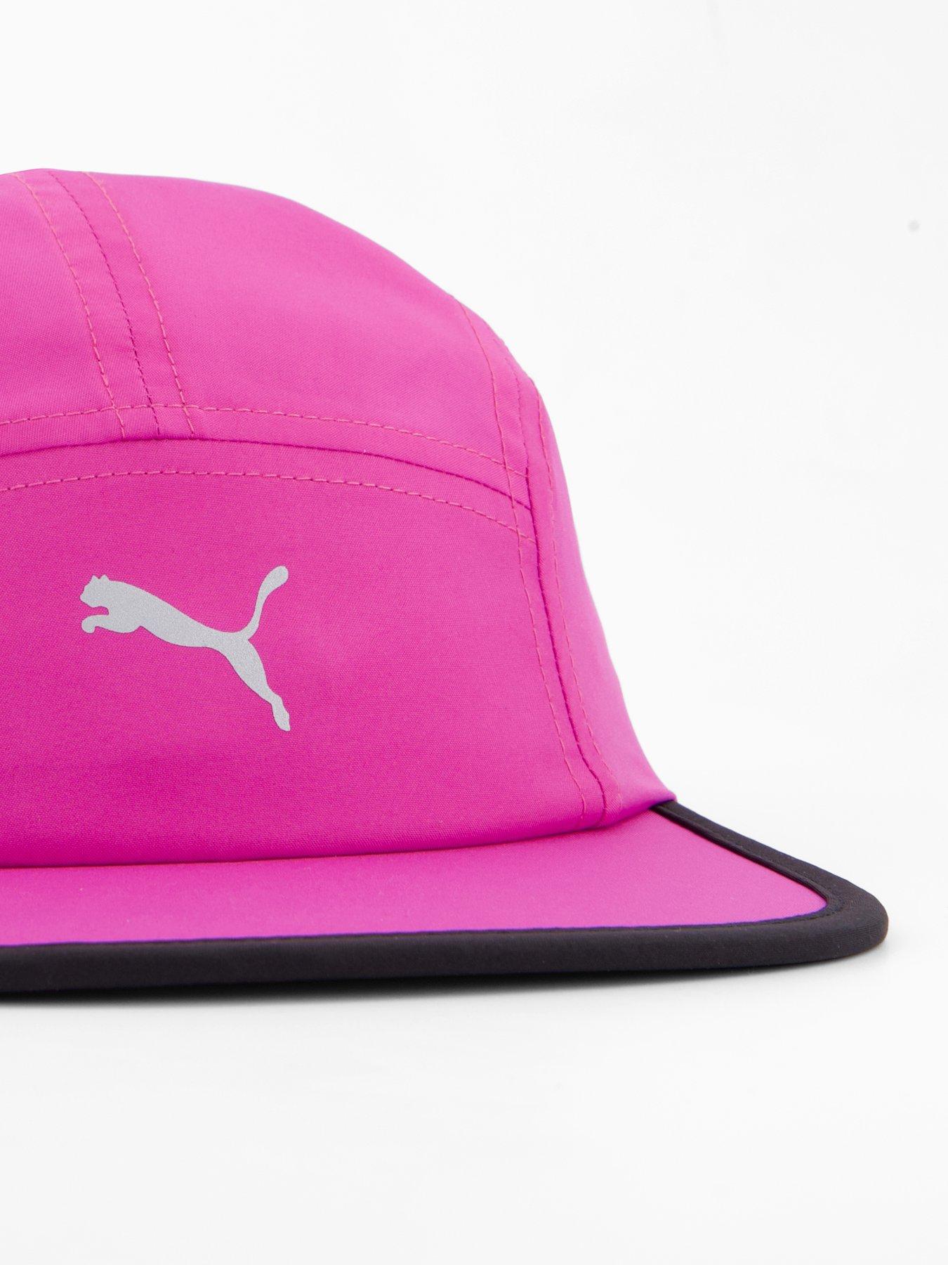 Image 3 of 4 of Puma Womens Running Essential 5 Panel Cap - Wild Berry