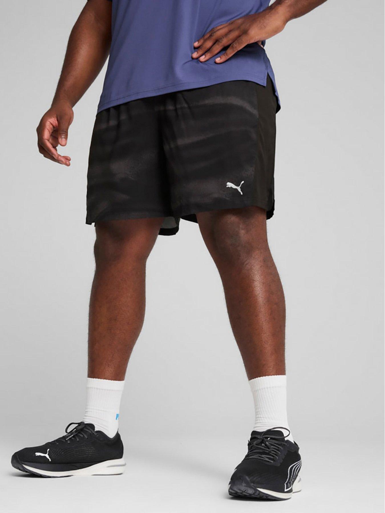 Image of Puma Men's Running Velocity Printed 7 Inch Shorts - Black