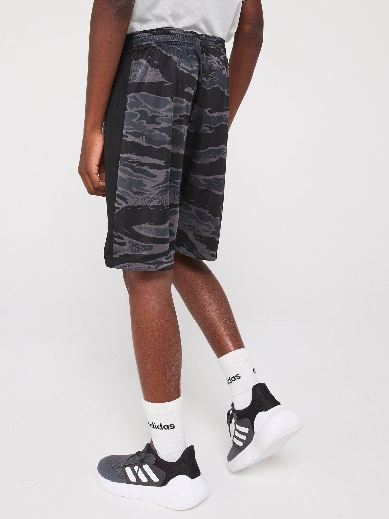 Image 2 of 5 of adidas Junior Boys Train Essentials Camo Shorts - Black