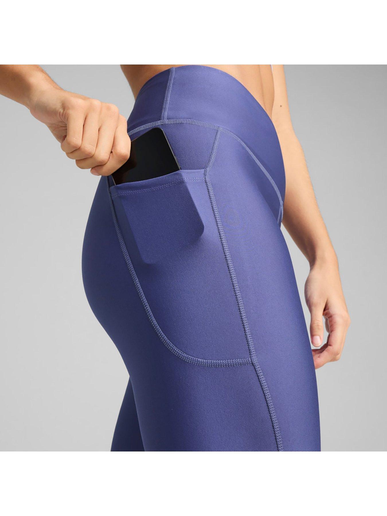 Image 5 of 5 of Puma Womens Running Velocity Full Length Tights - Blue