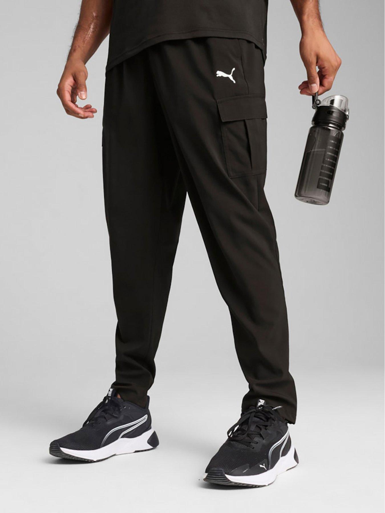 Image 1 of 5 of Puma Men's Training Tech Woven Cargo Pants - Black