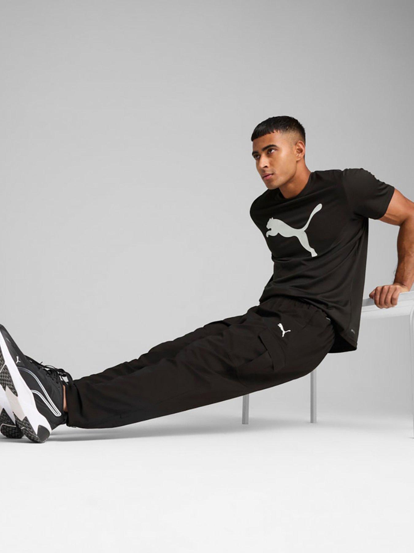 Image 3 of 5 of Puma Men's Training Tech Woven Cargo Pants - Black