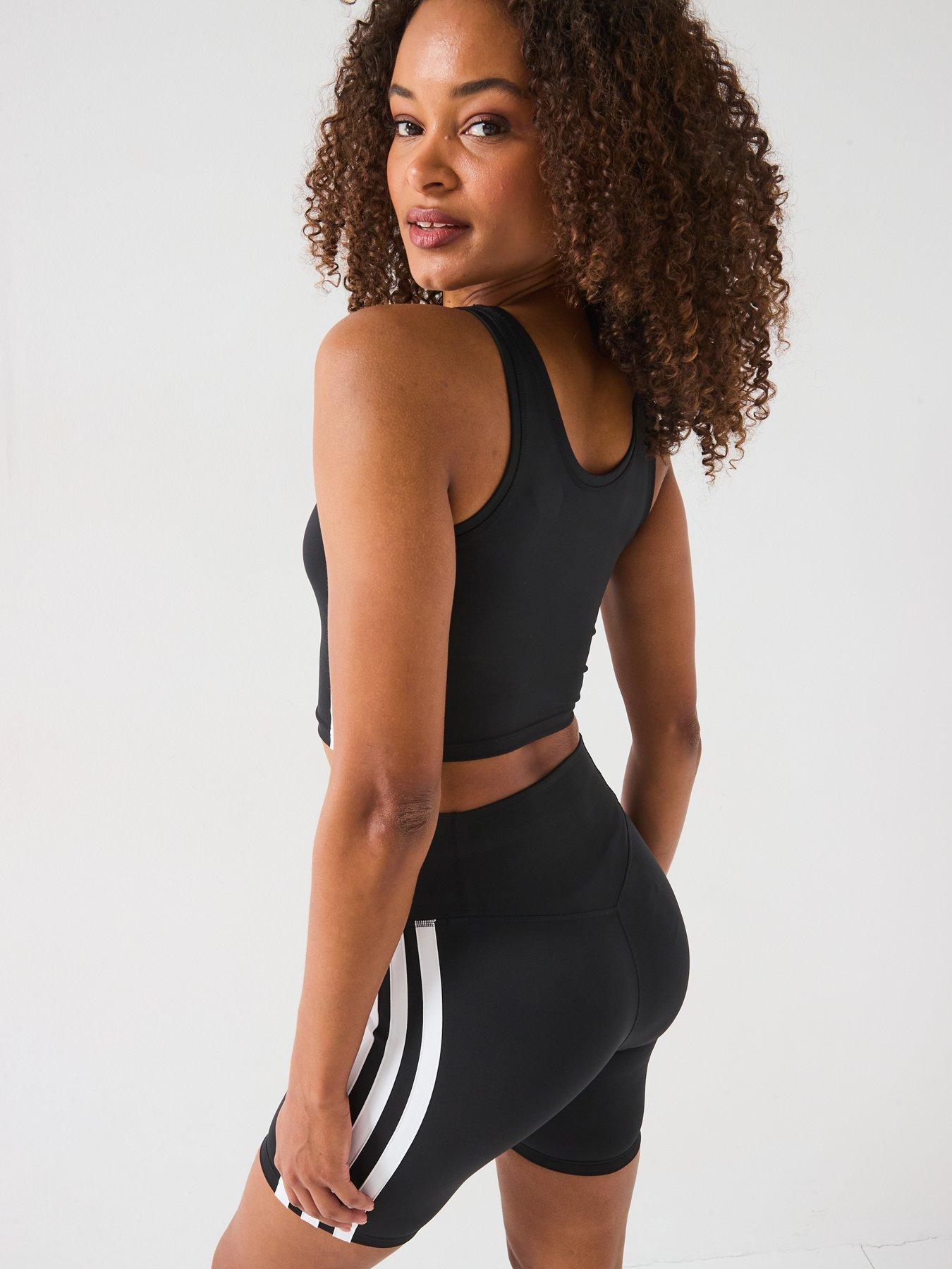 adidas-womens-train-essential-3-stripe-crop-tank-blackstillFront