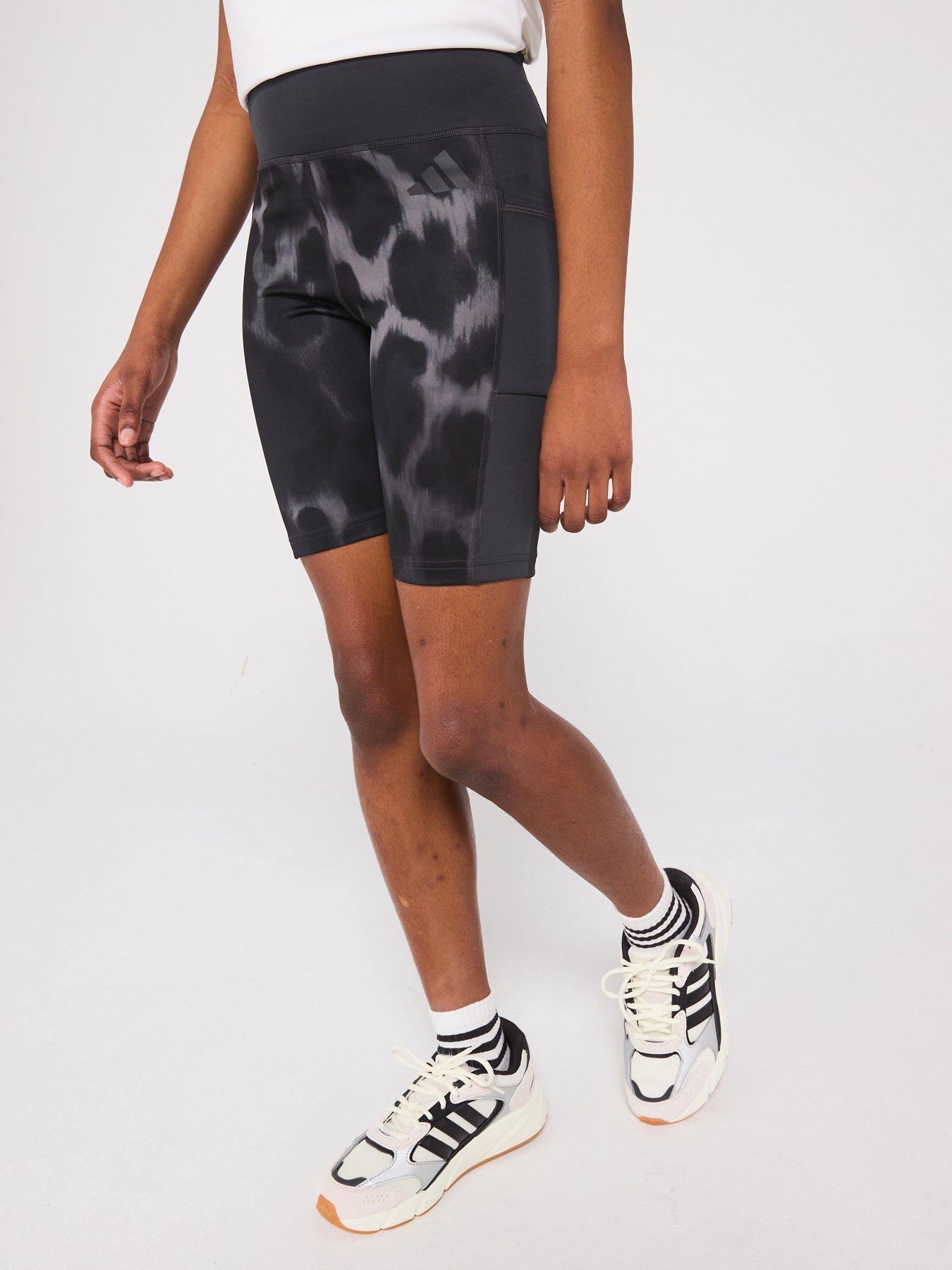 Image of adidas Junior Girls Training Optime Bike Shorts - Grey