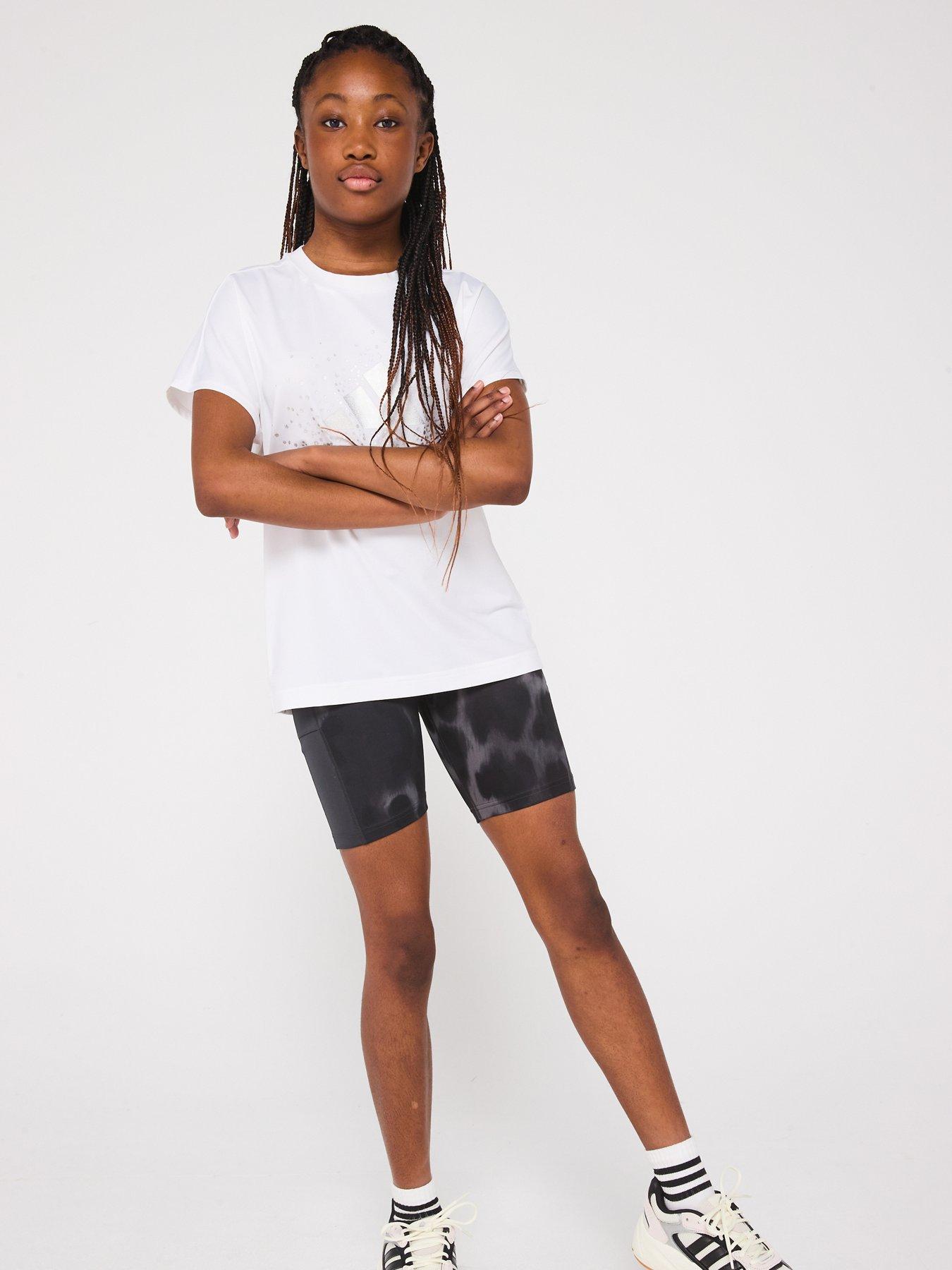 Image 5 of 5 of adidas Junior Girls Training Optime Bike Shorts - Grey