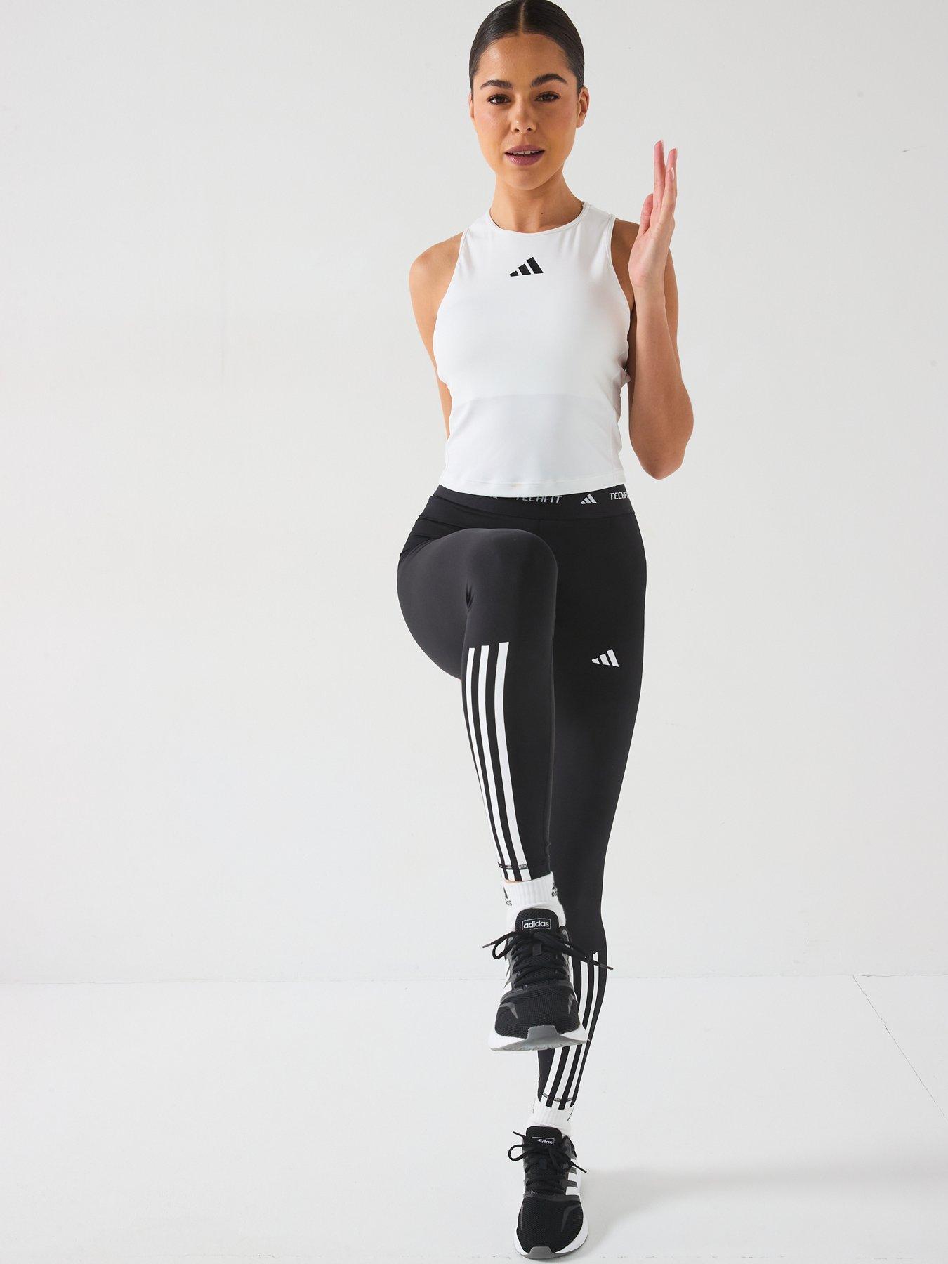 Image 3 of 6 of adidas Womens Training Strength Tank - White