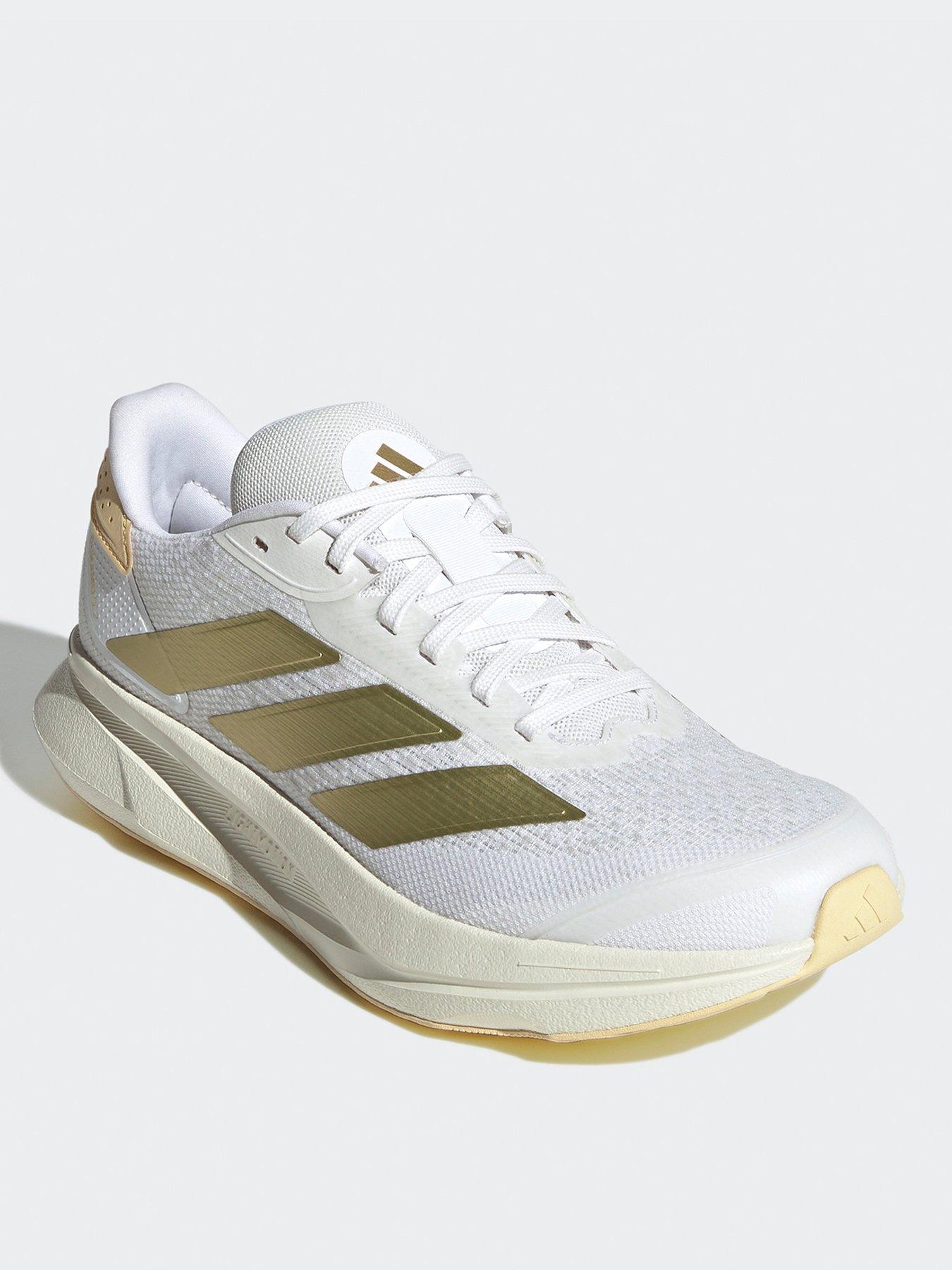 Image 2 of 6 of adidas Womens Running Duramo SL2 Trainers - White/Gold Met/Orange Tint