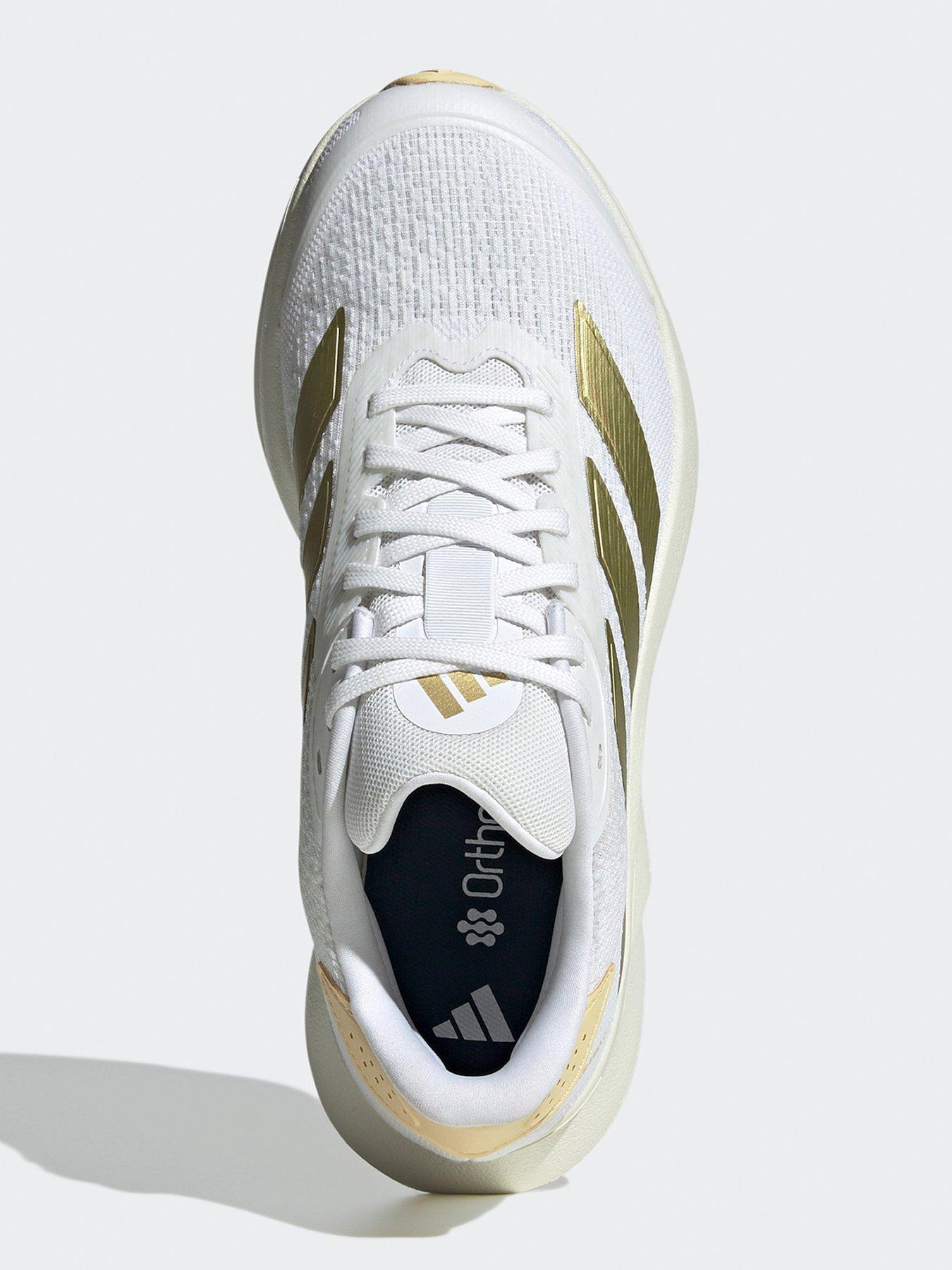 Image 4 of 6 of adidas Womens Running Duramo SL2 Trainers - White/Gold Met/Orange Tint