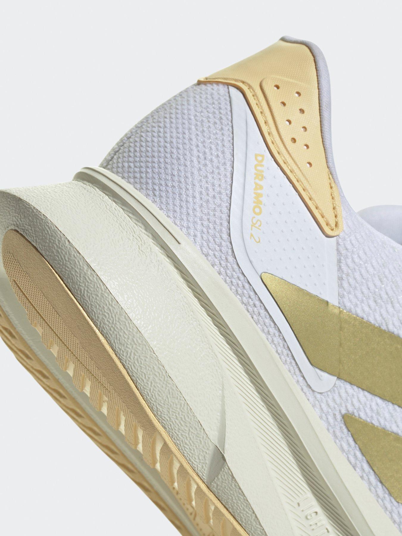 Image 6 of 6 of adidas Womens Running Duramo SL2 Trainers - White/Gold Met/Orange Tint