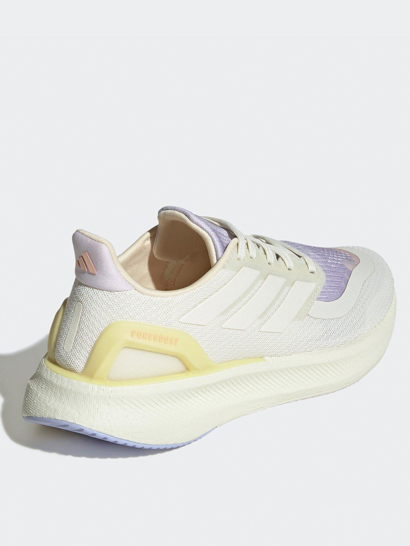 Image 3 of 6 of adidas Womens Running Pureboost 5 Trainers - Ivory/Ice Lavender