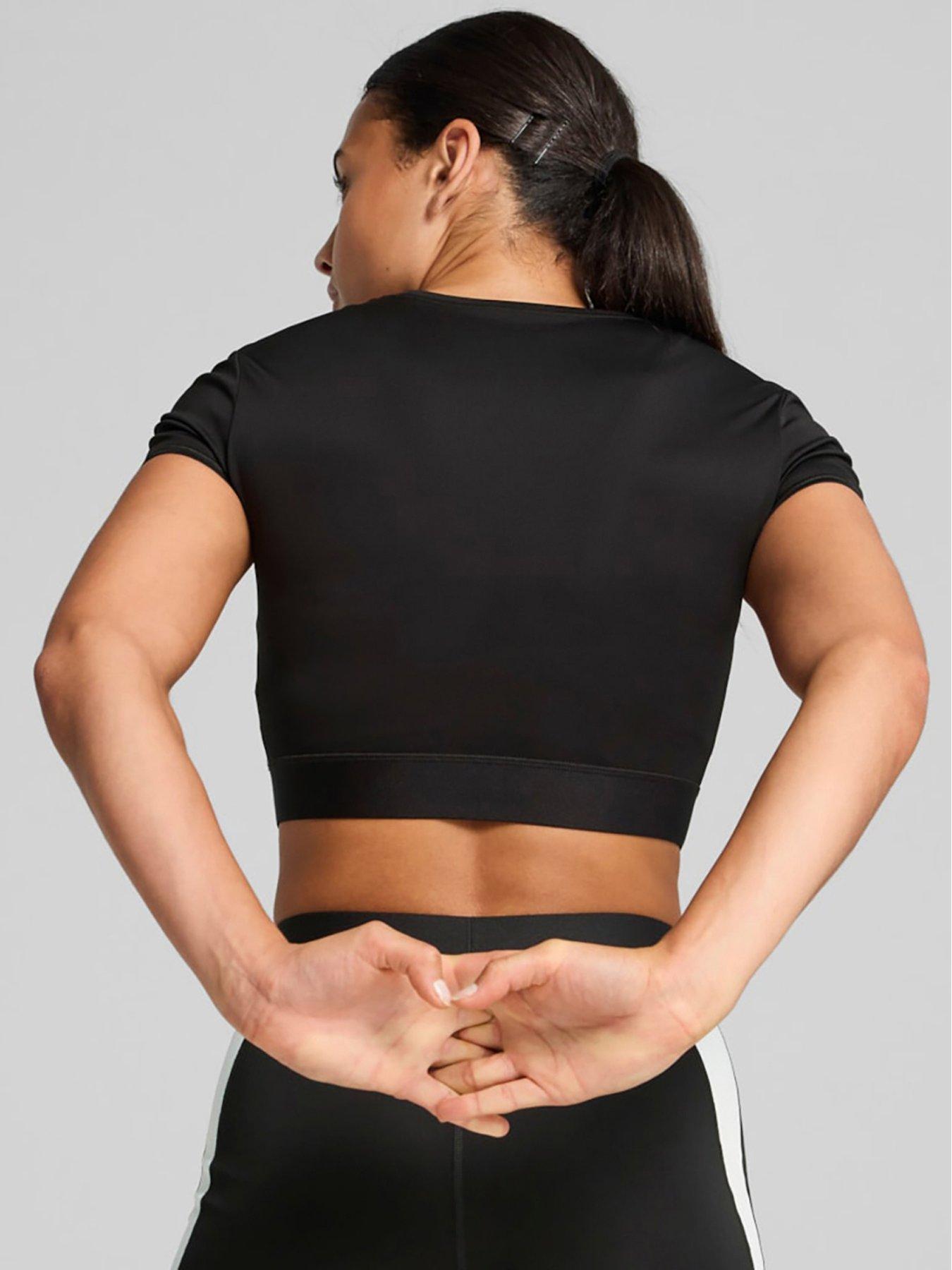 Image 2 of 3 of Puma Women's Training Strong Cropped Top - Black