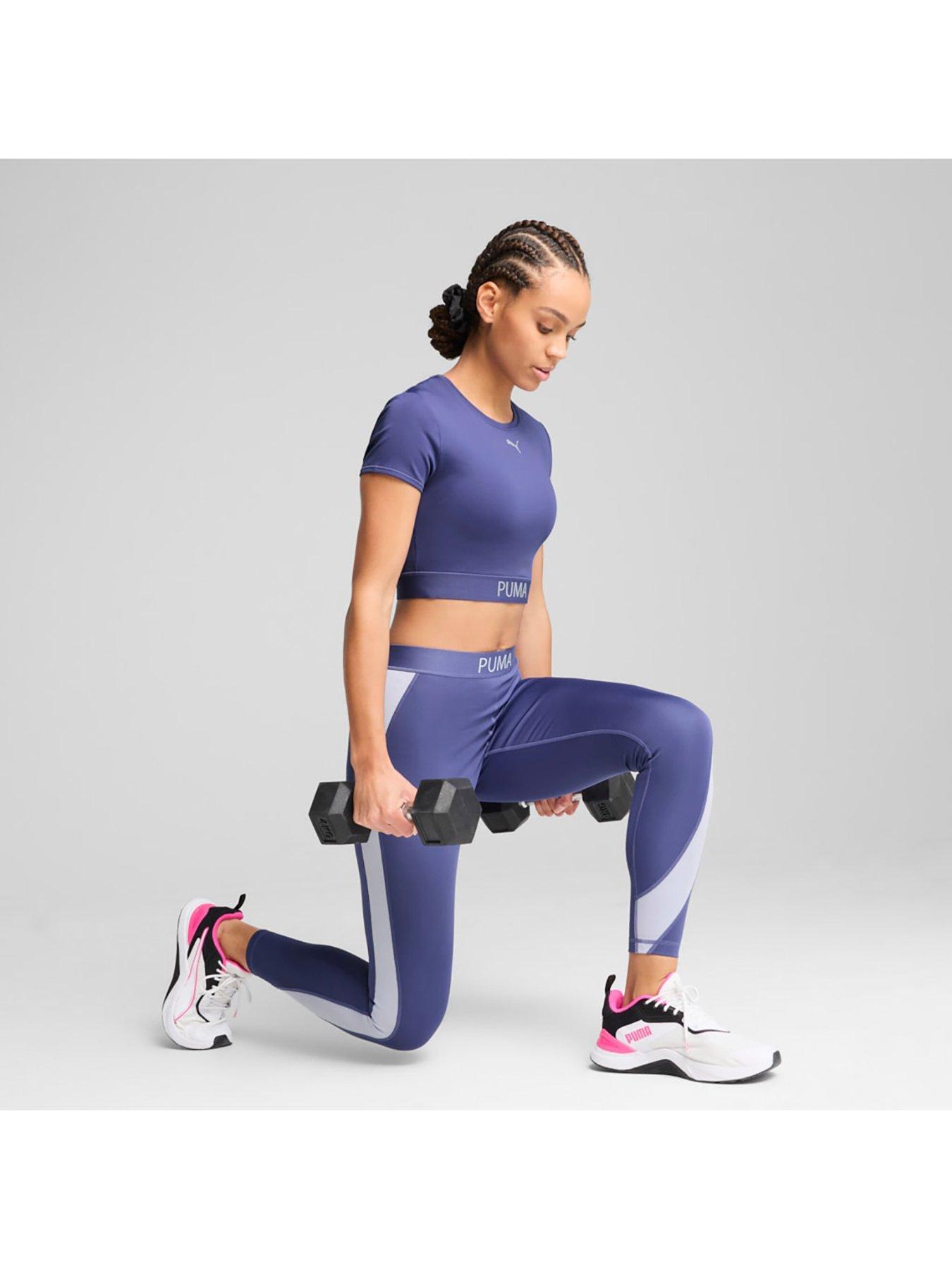 Image 3 of 3 of Puma Womens Training Strong Cropped Top - Blue