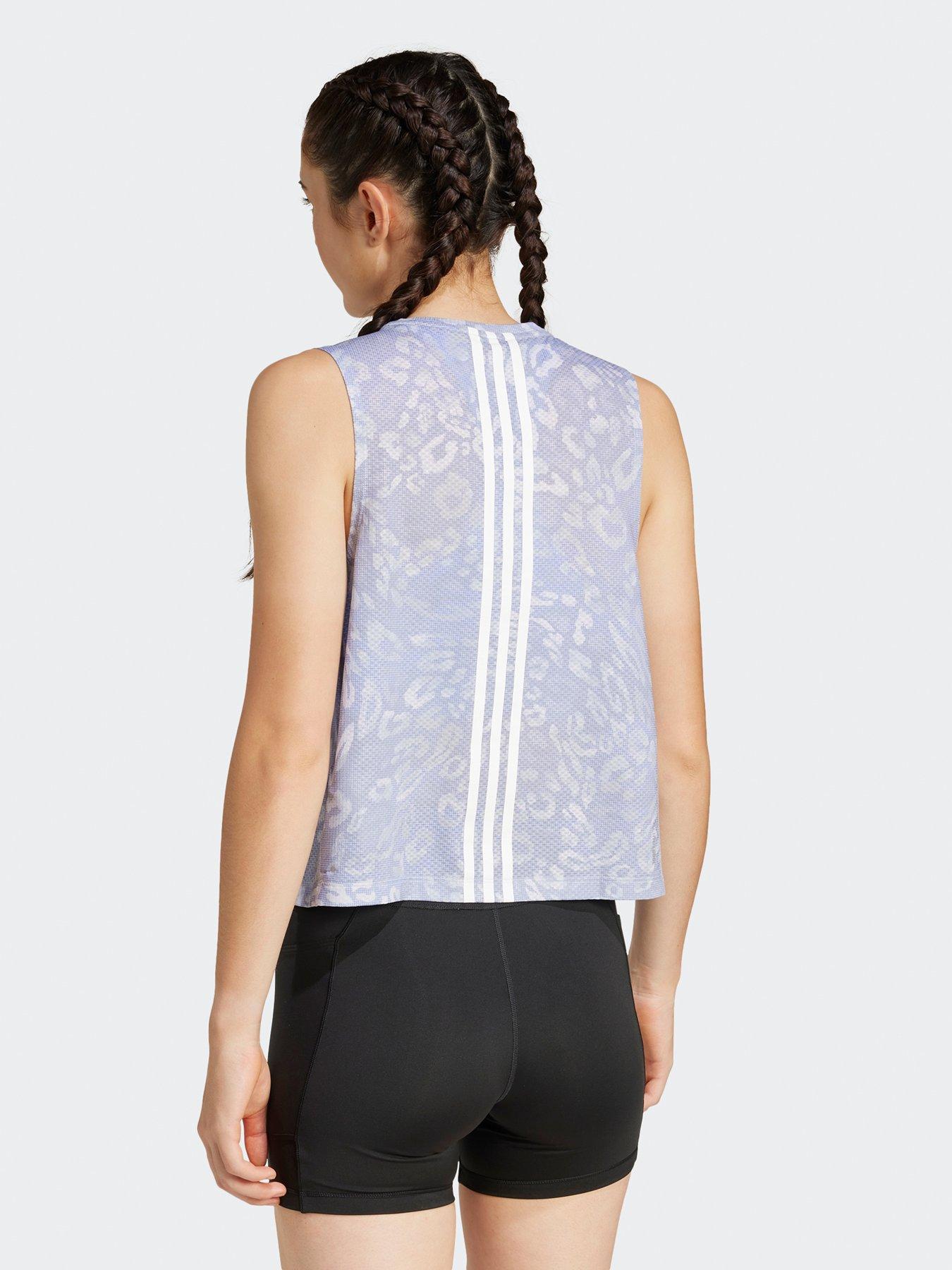 Image 2 of 5 of adidas Womens Running Own The Run Printed Tank - Grey