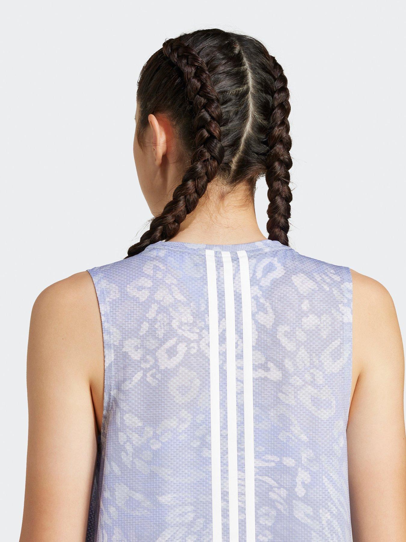 Image 5 of 5 of adidas Womens Running Own The Run Printed Tank - Grey