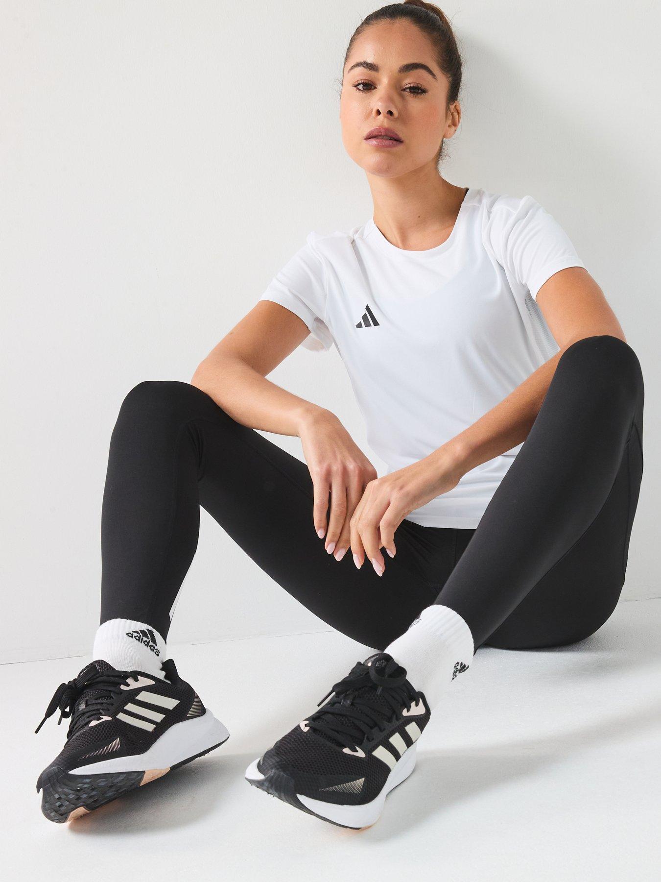 Image 1 of 6 of adidas Womens Running Adizero T-Shirt - White