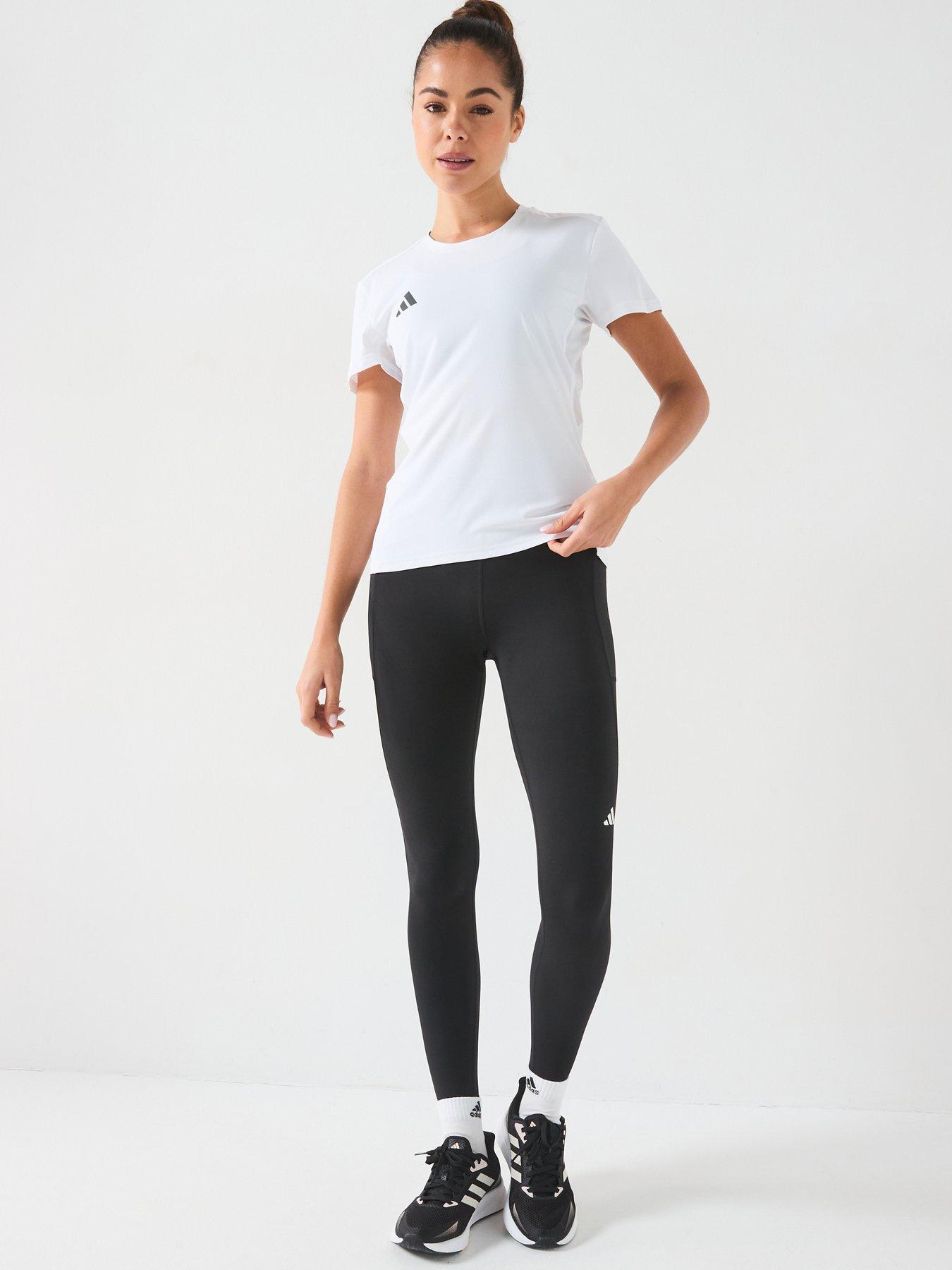 Image 3 of 6 of adidas Womens Running Adizero T-Shirt - White