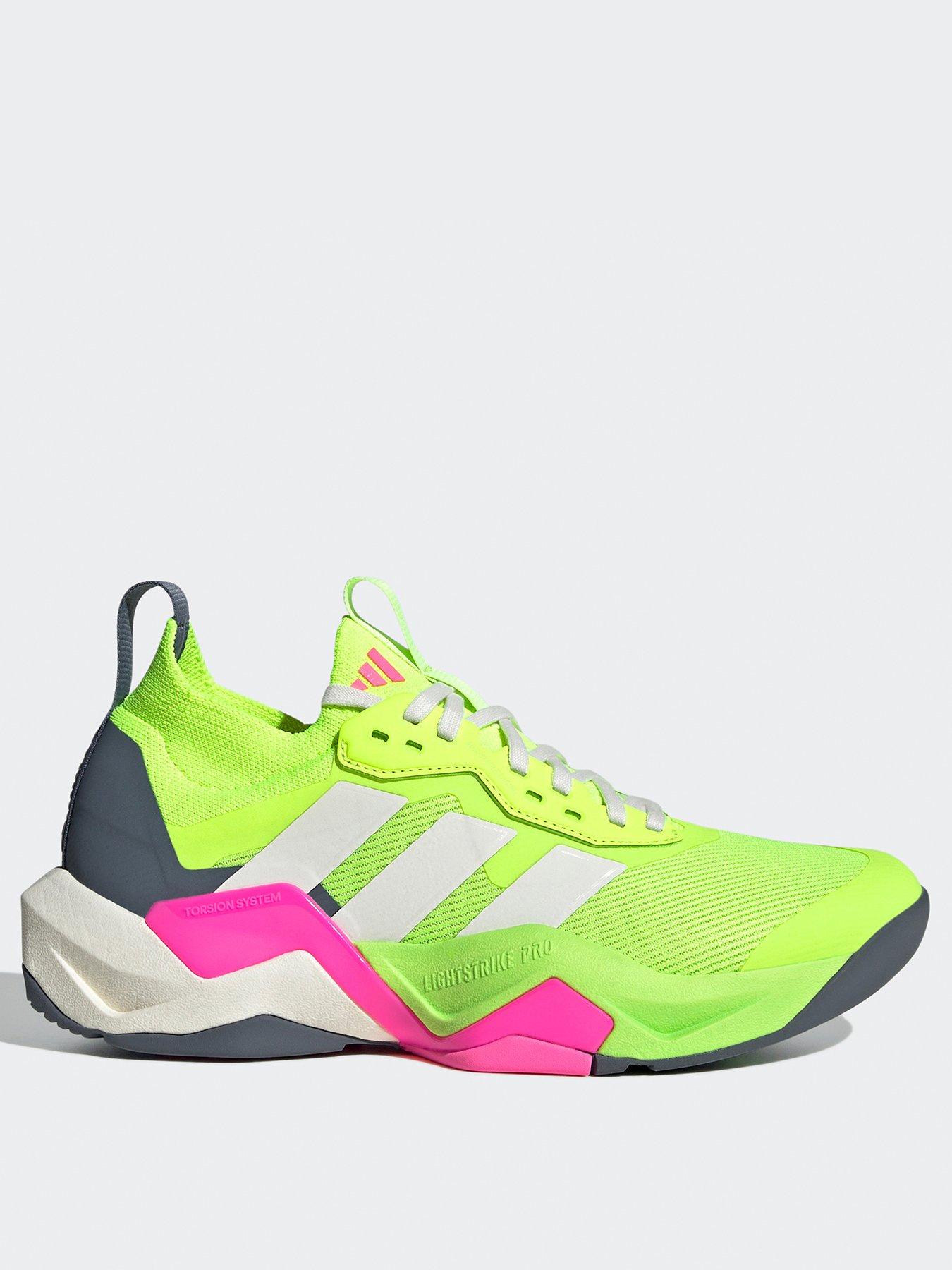 Image 2 of 8 of adidas Womens Training Rapidmove Adv 2 Trainer - Lemon/White/Pink