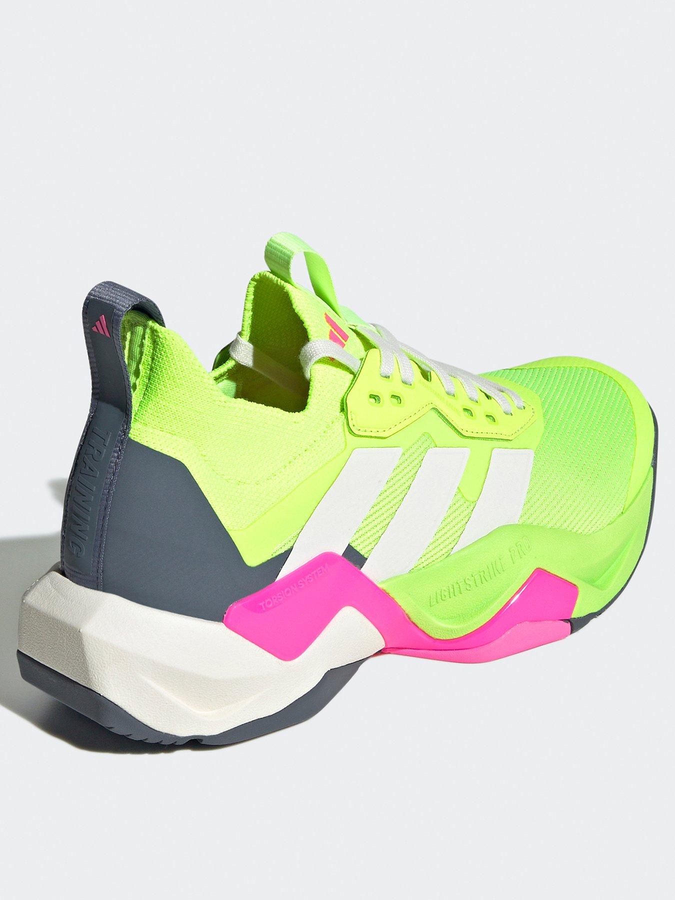 Image 3 of 8 of adidas Womens Training Rapidmove Adv 2 Trainer - Lemon/White/Pink