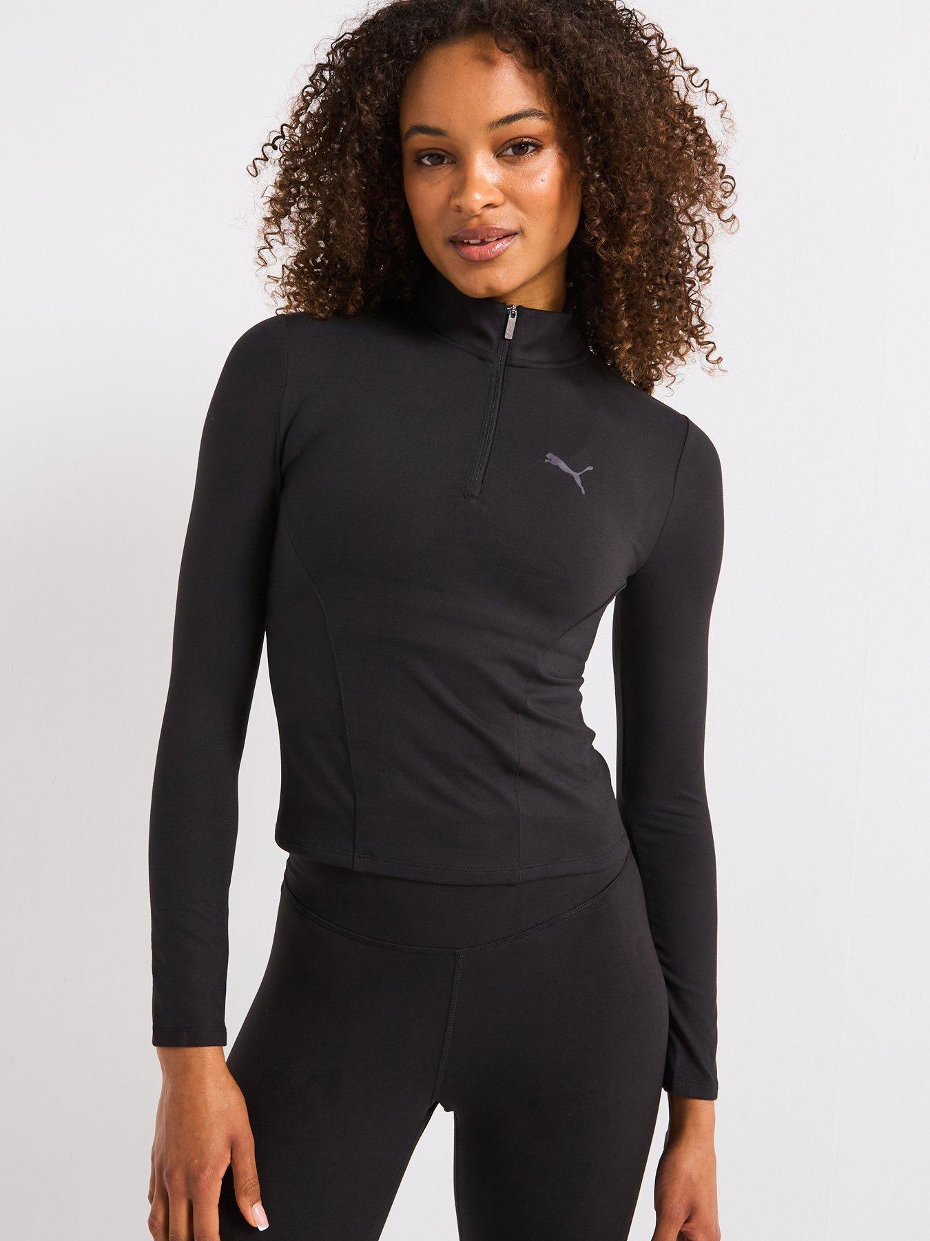 puma-womens-training-evolve-12-zip-top-black