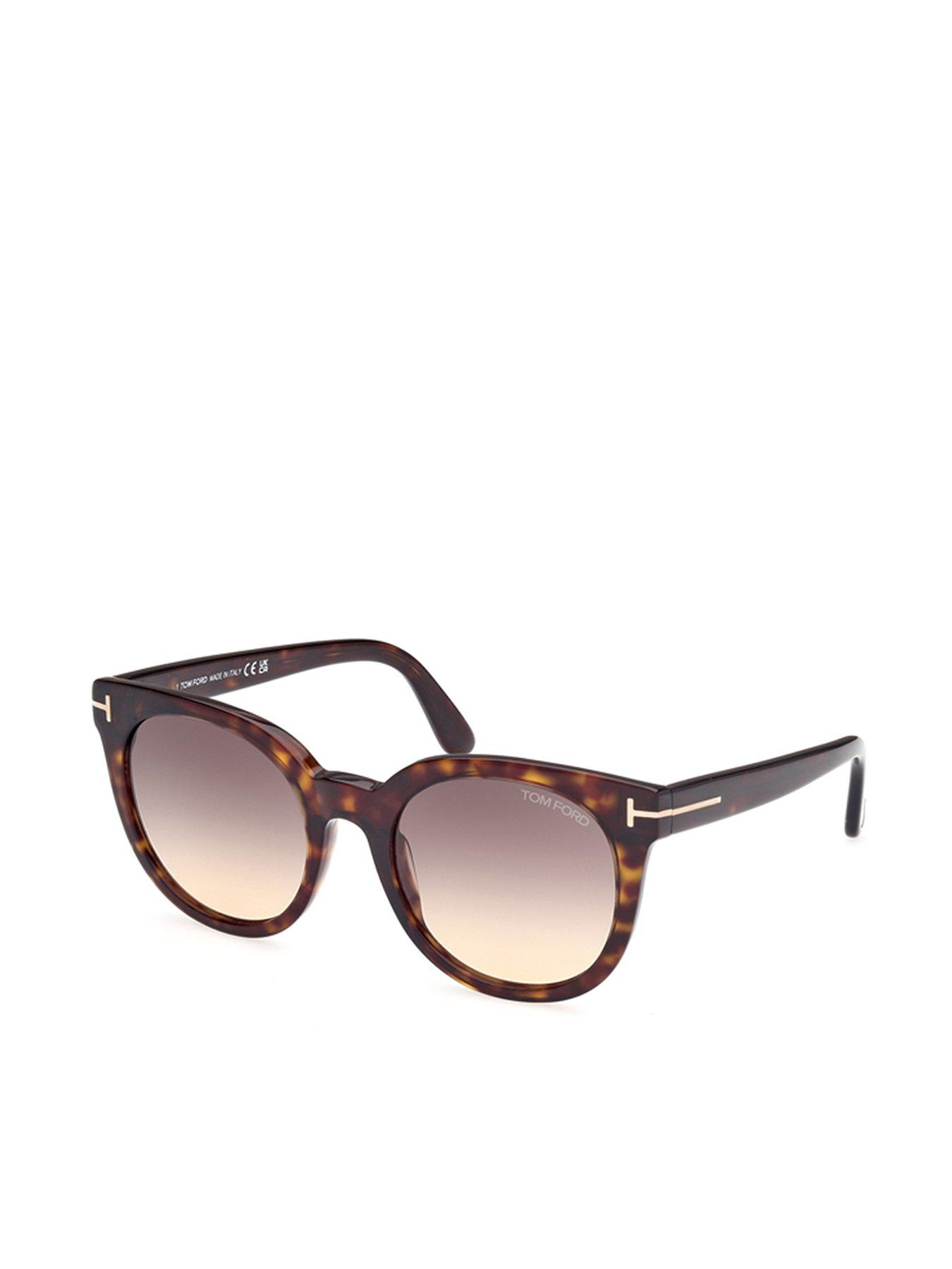 undefined Moira Butterfly Sunglasses - Dark Havana