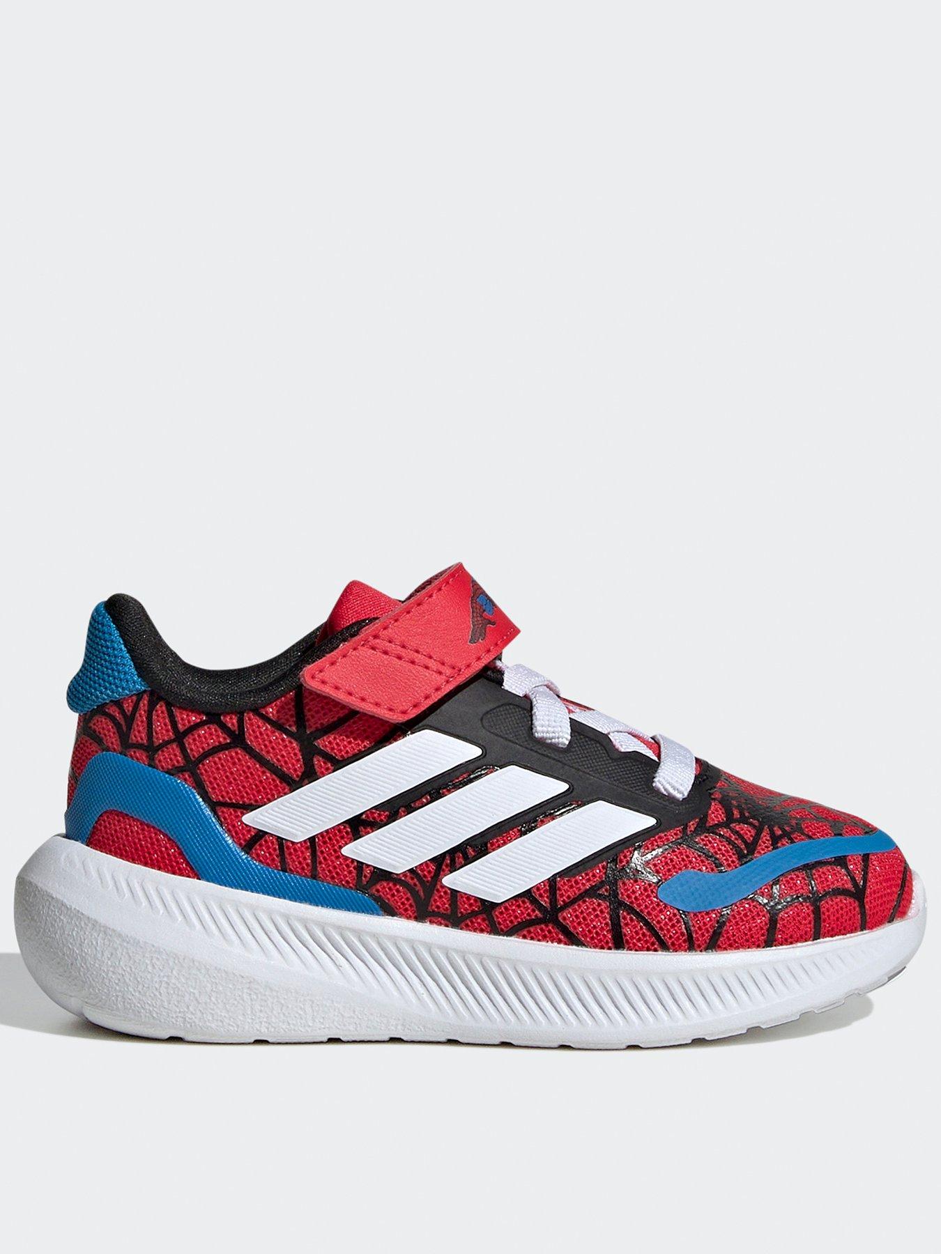 adidas-boys-infant-runfalcon-spider-man-trainers-red