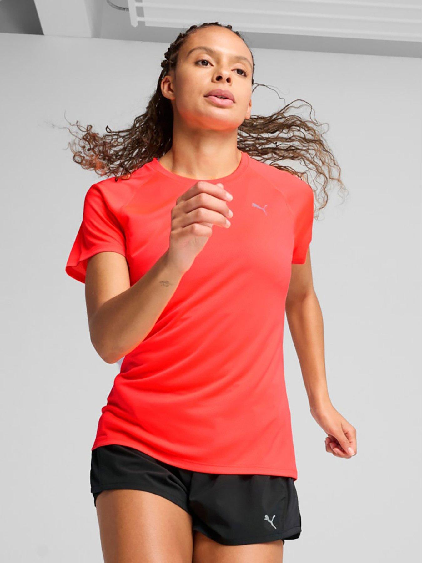 undefined Womens Running Velocity T-Shirt - Glowing Red