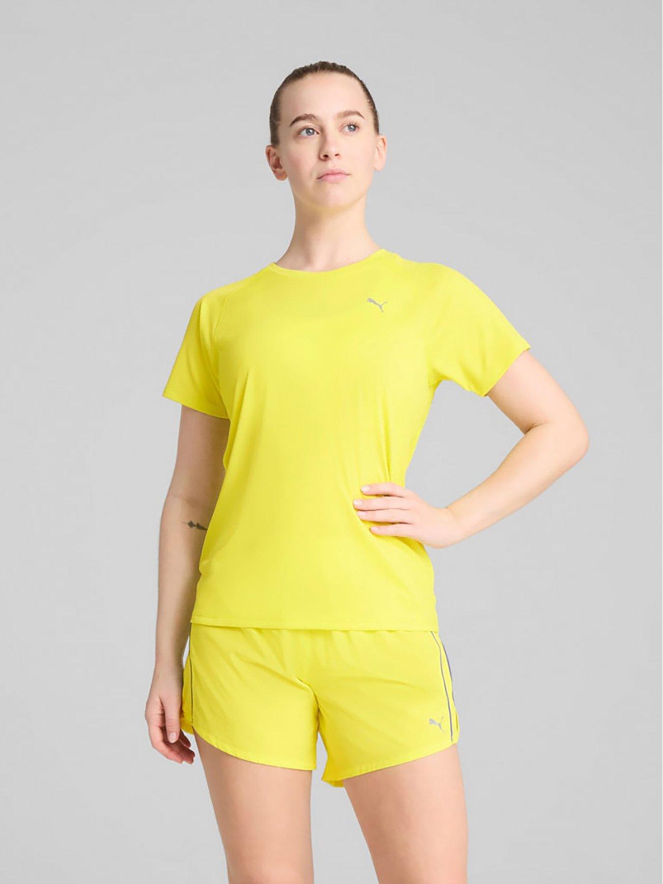 Image 1 of 3 of Puma Womens Running Velocity T-Shirt - Yellow