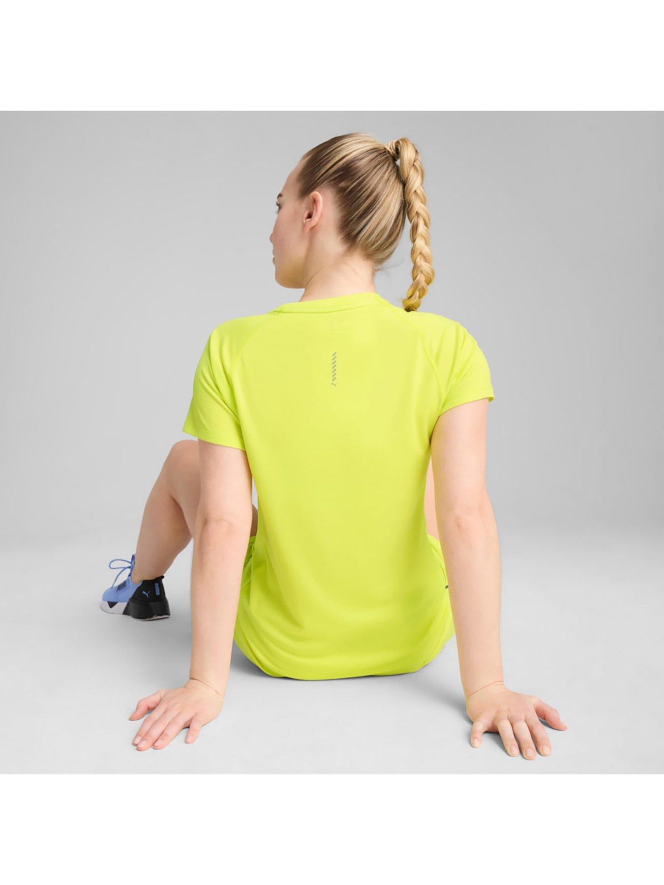 Image 2 of 3 of Puma Womens Running Velocity T-Shirt - Yellow