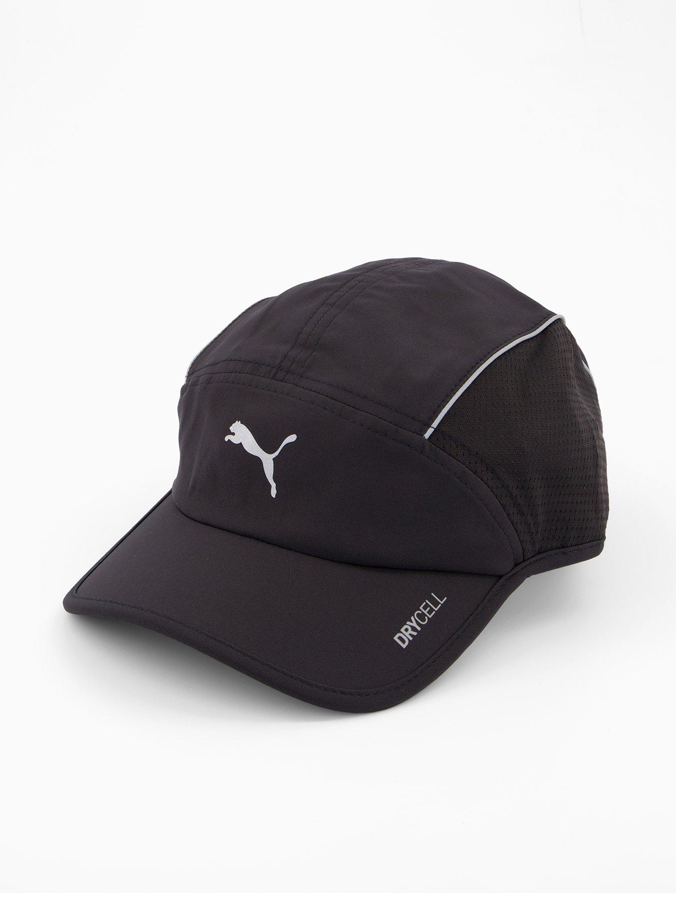 Image 1 of 4 of Puma Unisex Running Short Visor 5 Panel Cap - Puma Black
