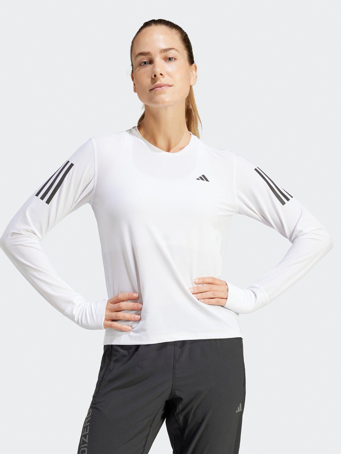 Image of adidas Womens Running Own The Run Long Sleeve Top - White
