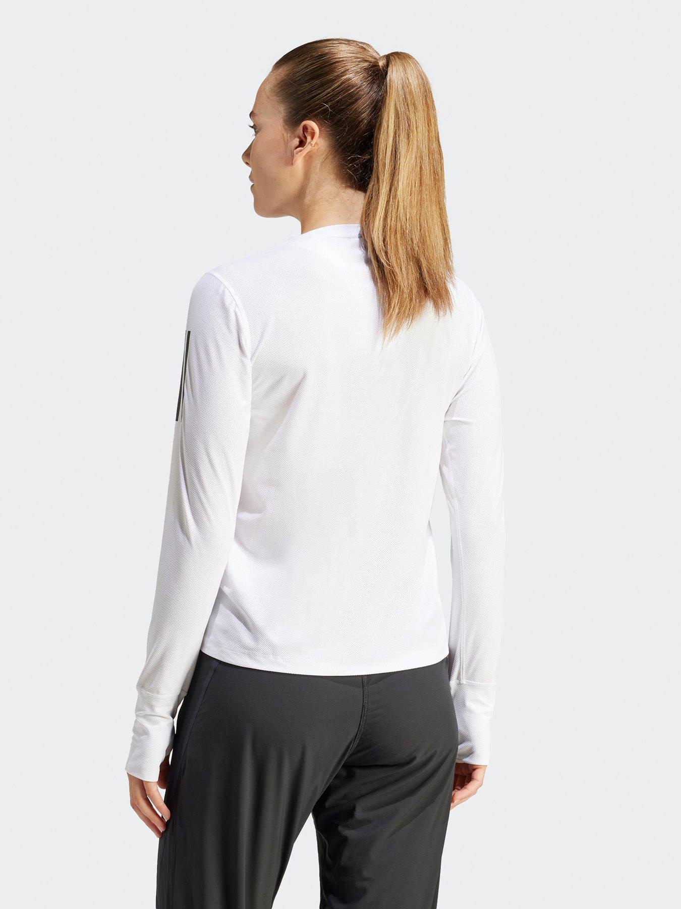 adidas-womens-running-own-the-run-long-sleeve-top-whitestillFront