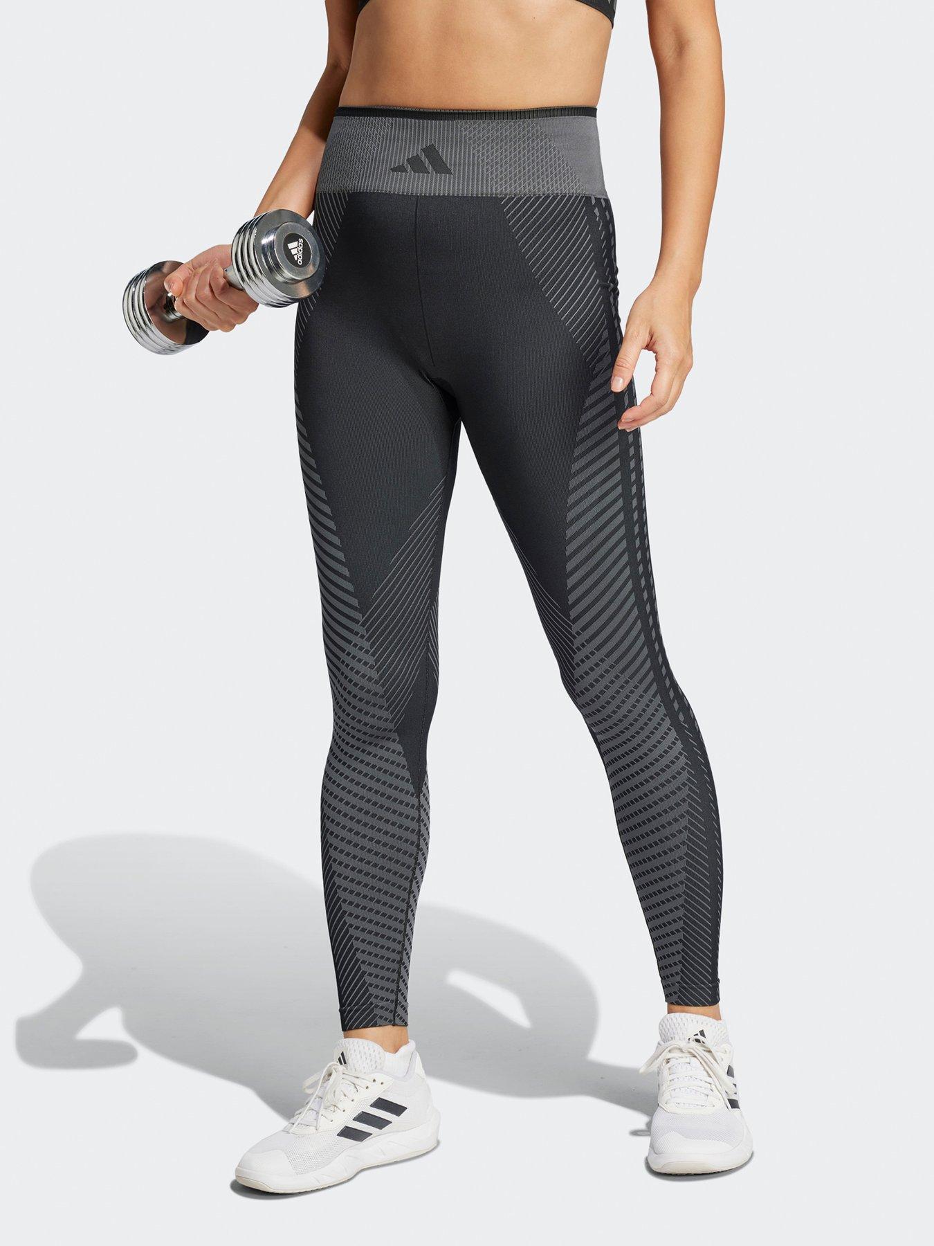 adidas Womens Training Knit 7/8 Tights - Black