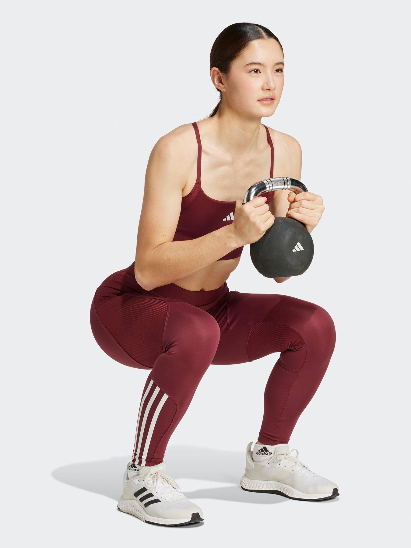 adidas-womens-training-low-support-hyperglam-sports-bra-burgundy-redback