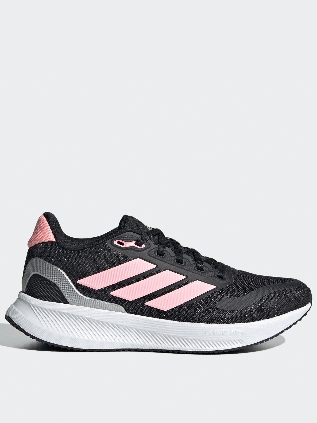 Image 1 of 7 of adidas Girls Junior Runfalcon 5 Trainers - Black/Pink