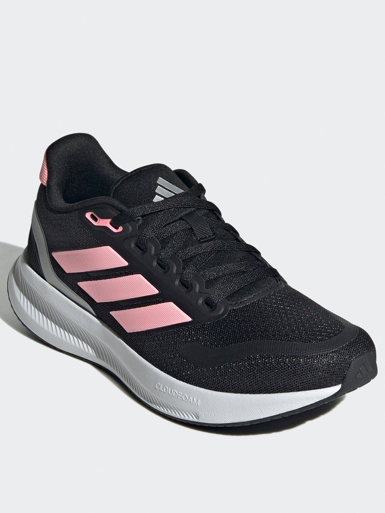 Image 2 of 7 of adidas Girls Junior Runfalcon 5 Trainers - Black/Pink