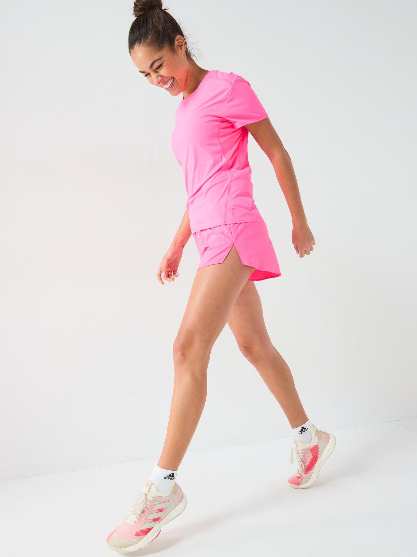 Image 5 of 6 of adidas Womens Running Adizero T-Shirt - Pink