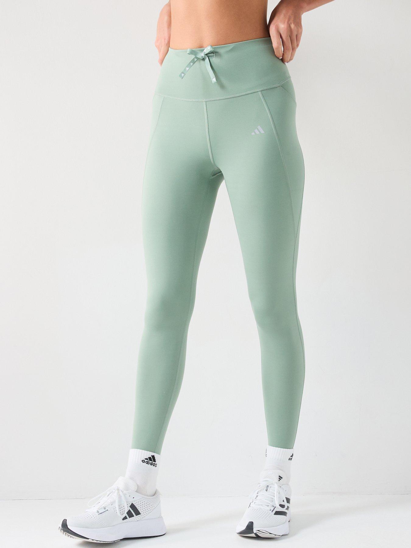 Image of adidas Womens Running Essentials 1/1 Tights - Green