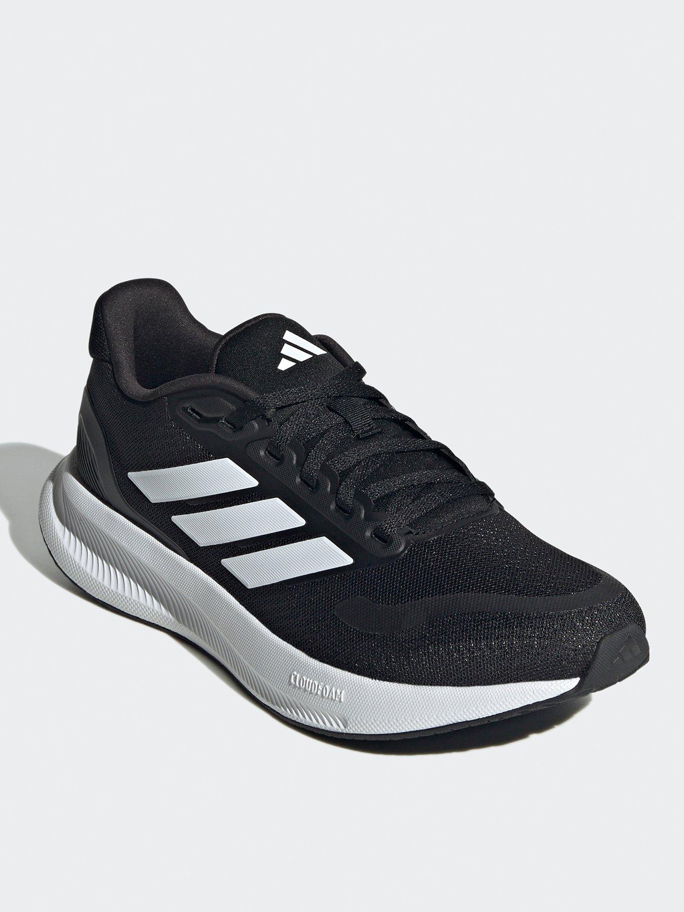 adidas-womens-running-runfalcon-5-wide-fit-trainers-blackwhitestillFront