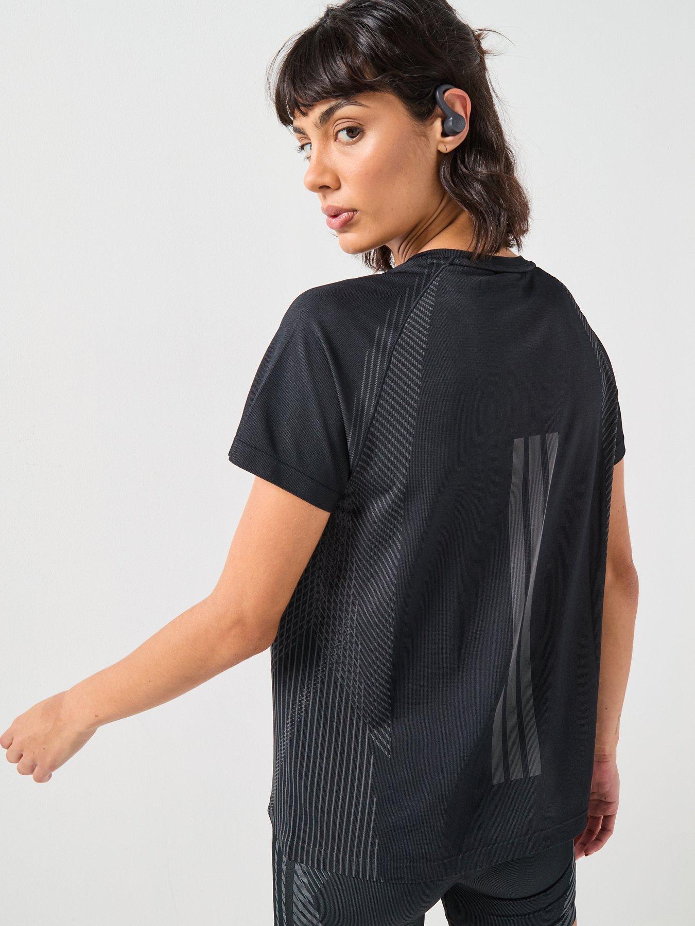 Image 2 of 6 of adidas Womens Training Seamless T-Shirt - Black
