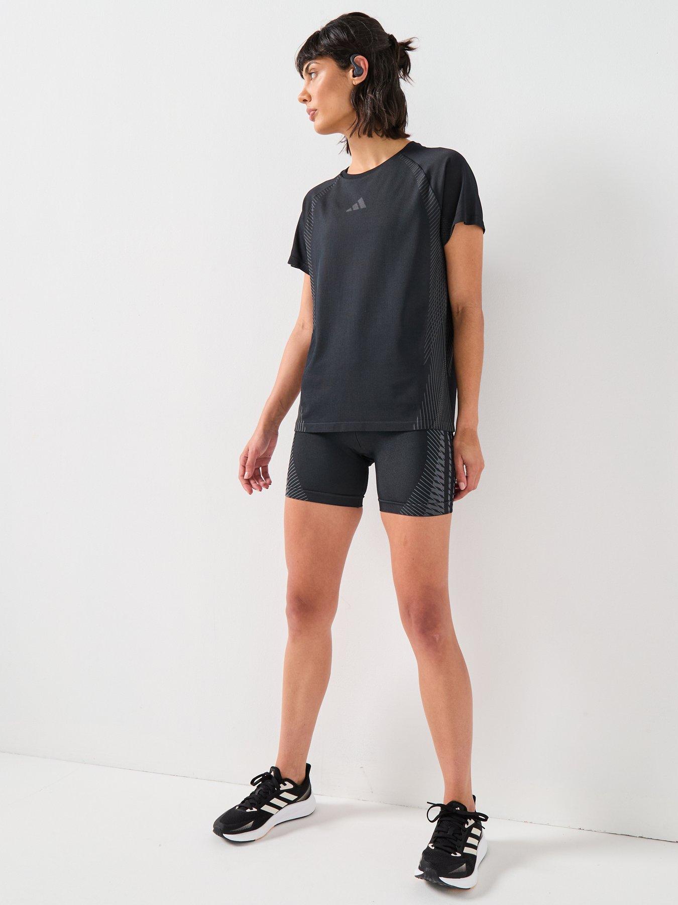 Image 3 of 6 of adidas Womens Training Seamless T-Shirt - Black