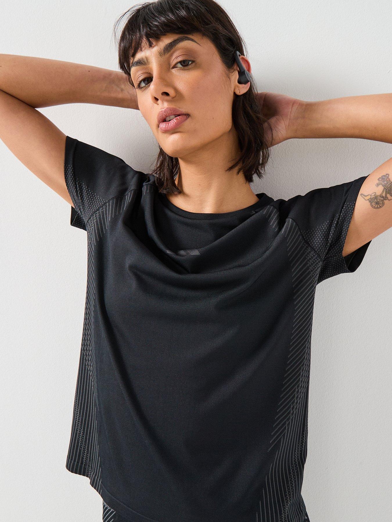 Image 4 of 6 of adidas Womens Training Seamless T-Shirt - Black