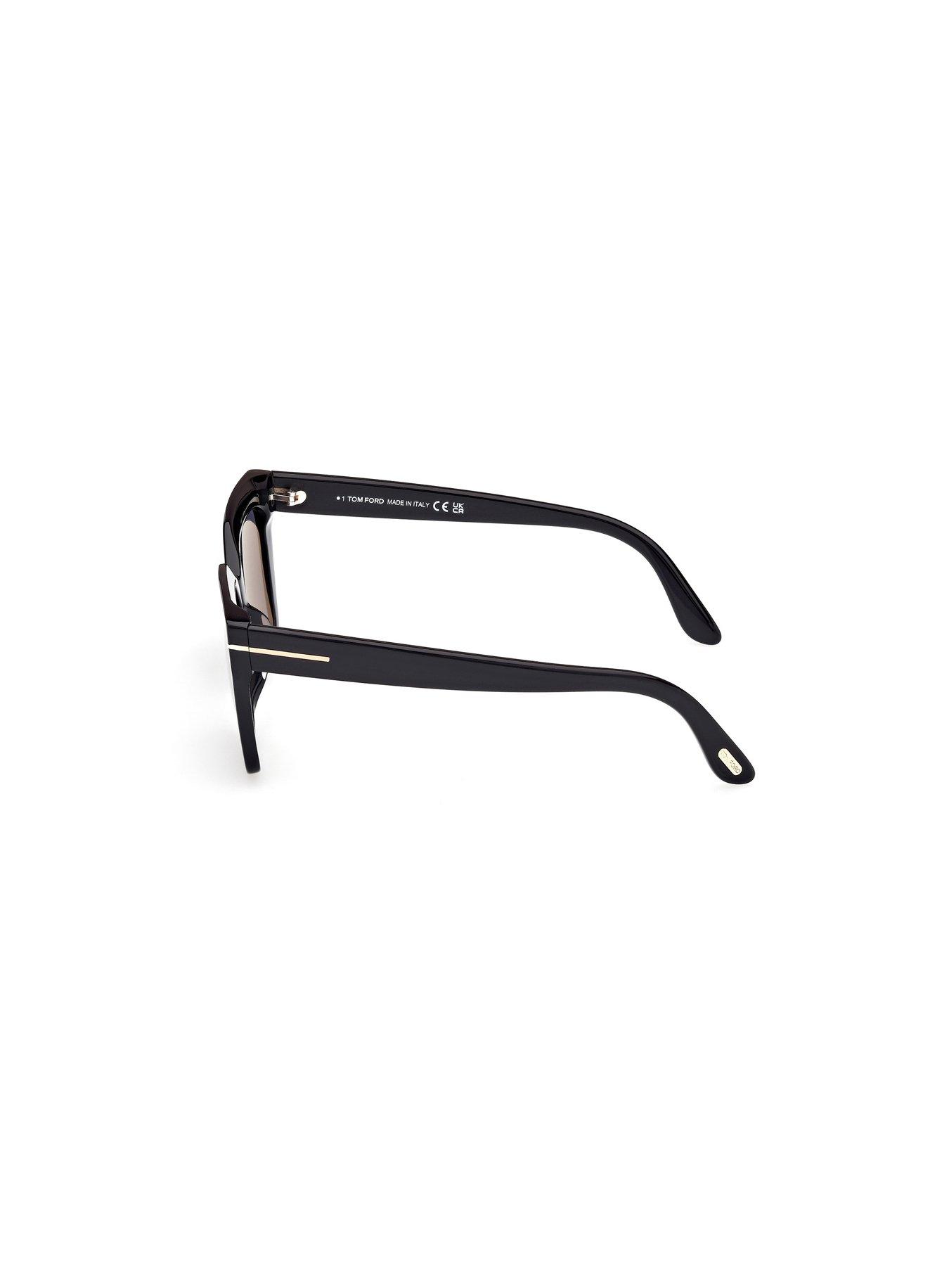 Image 2 of 4 of Tom Ford Winona Cat Sunglasses - Shiny Black