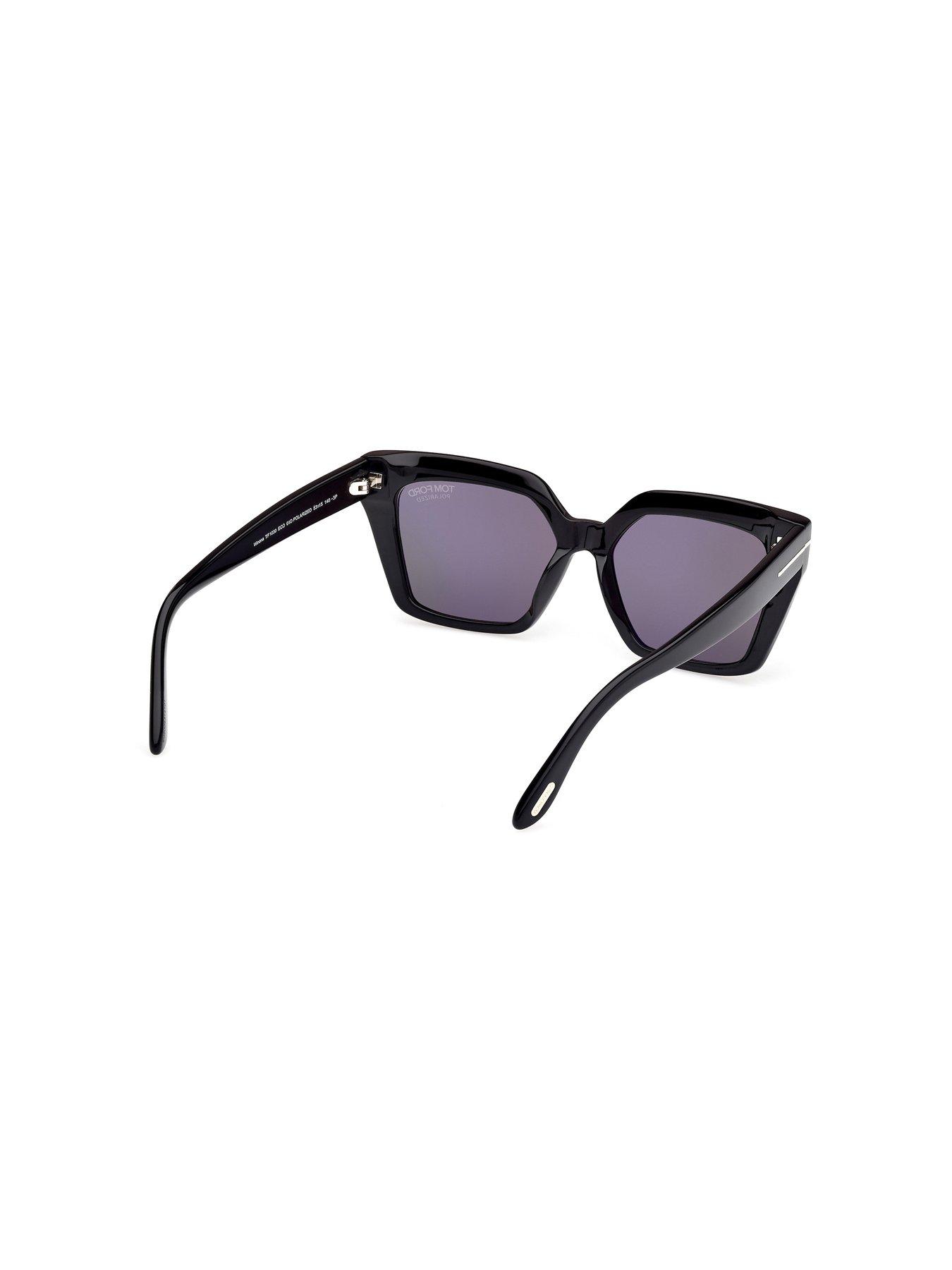 Image 4 of 4 of Tom Ford Winona Cat Sunglasses - Shiny Black