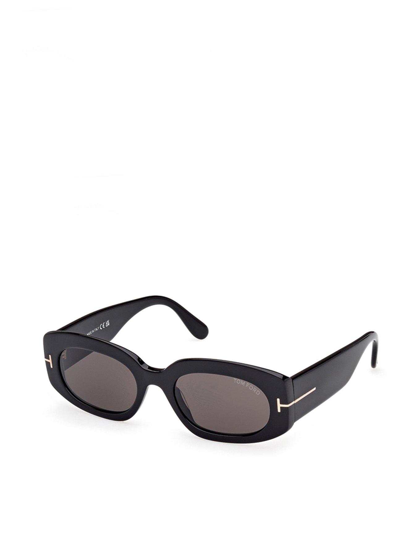 Tom Ford Cielle Oval Sunglasses - Black