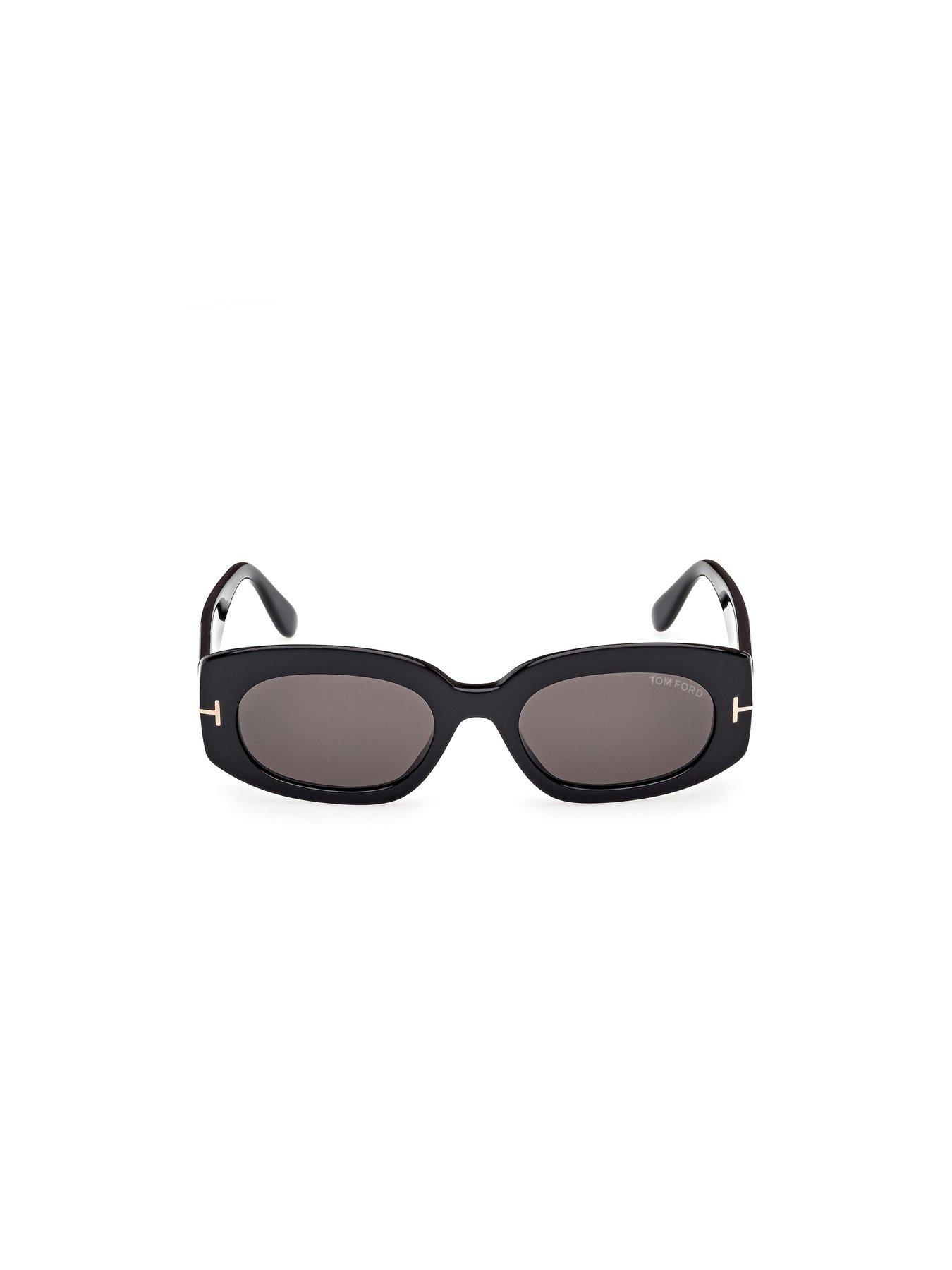 Image 4 of 4 of Tom Ford Cielle Oval Sunglasses - Black