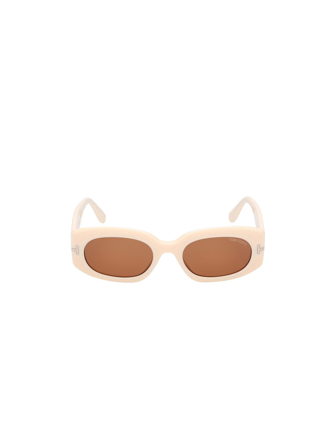 Image 4 of 4 of Tom Ford Cielle Oval Sunglasses - Ivory