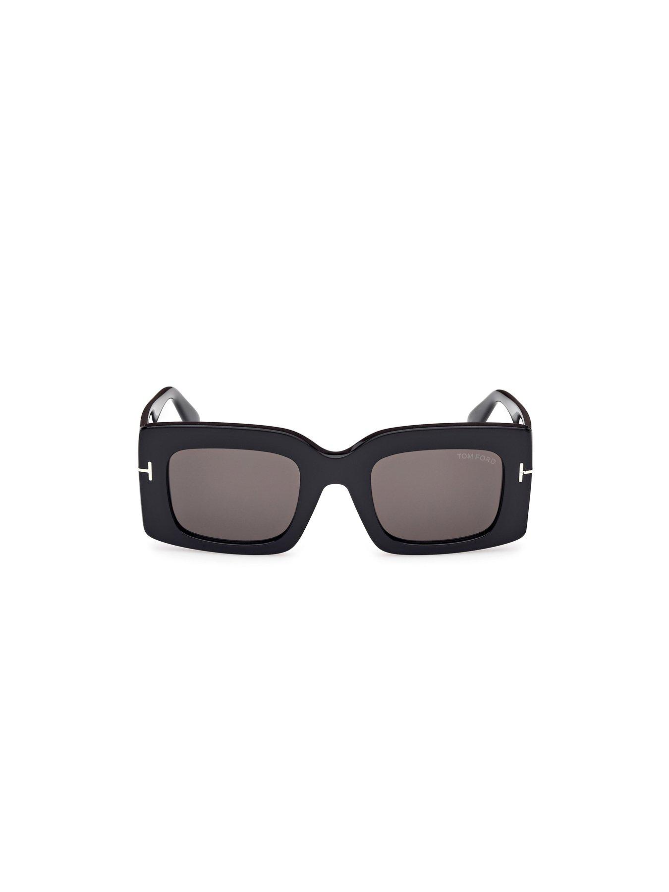 Image 4 of 4 of Tom Ford Brigitta Rectangular Sunglasses - Shiny Black