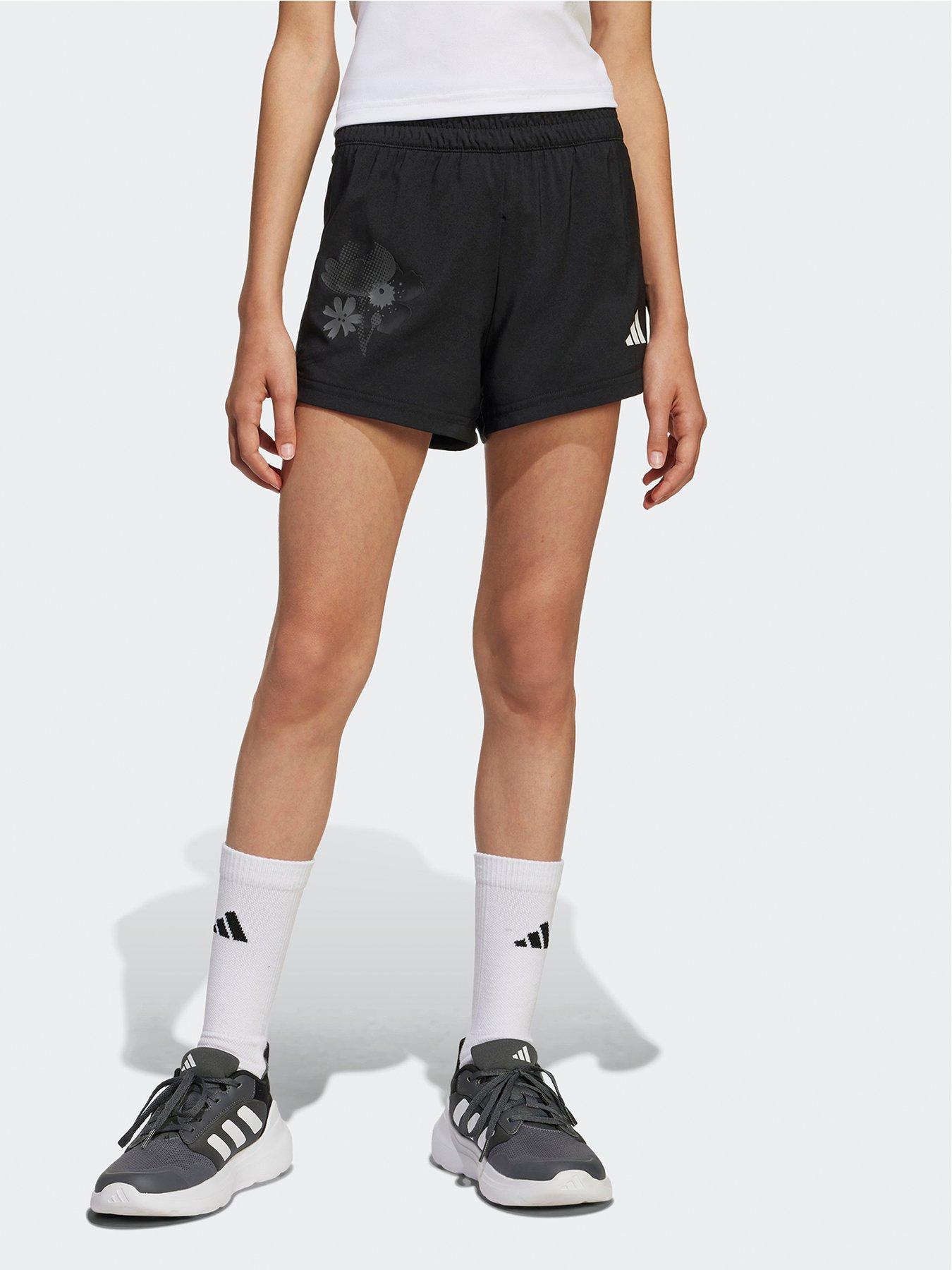 adidas Junior Girls Train Essentials Shorts - Black