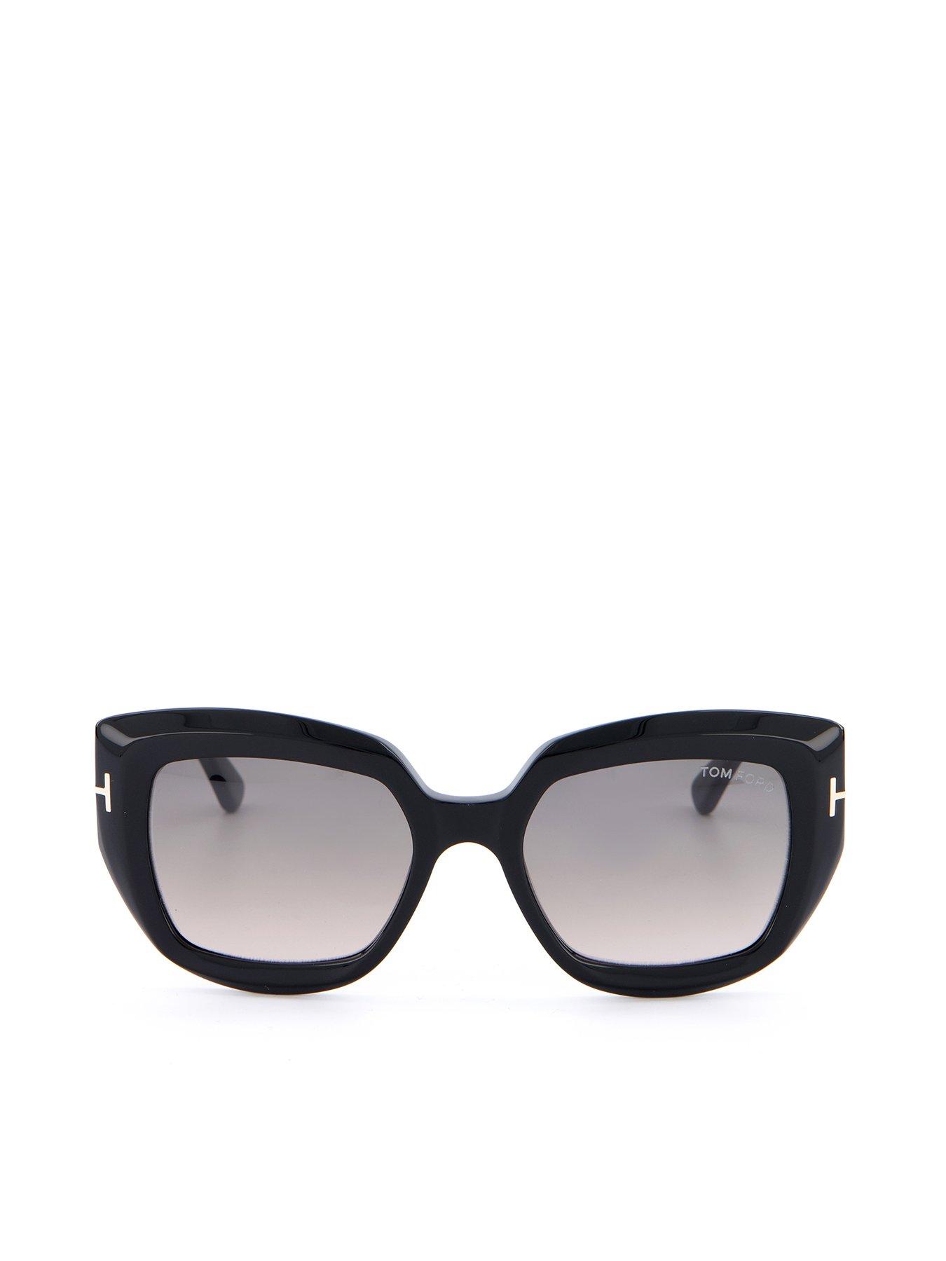 Image 1 of 5 of Tom Ford Saltzman Butterfly Sunglasses - Shiny Black