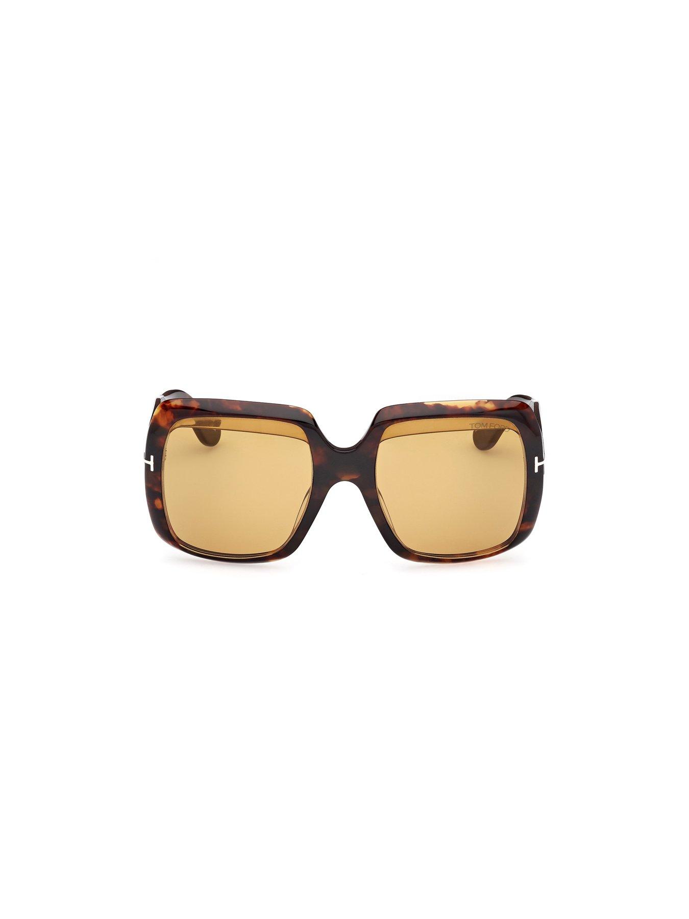 Image 4 of 4 of Tom Ford Aurora Square Sunglasses - Dark Havana